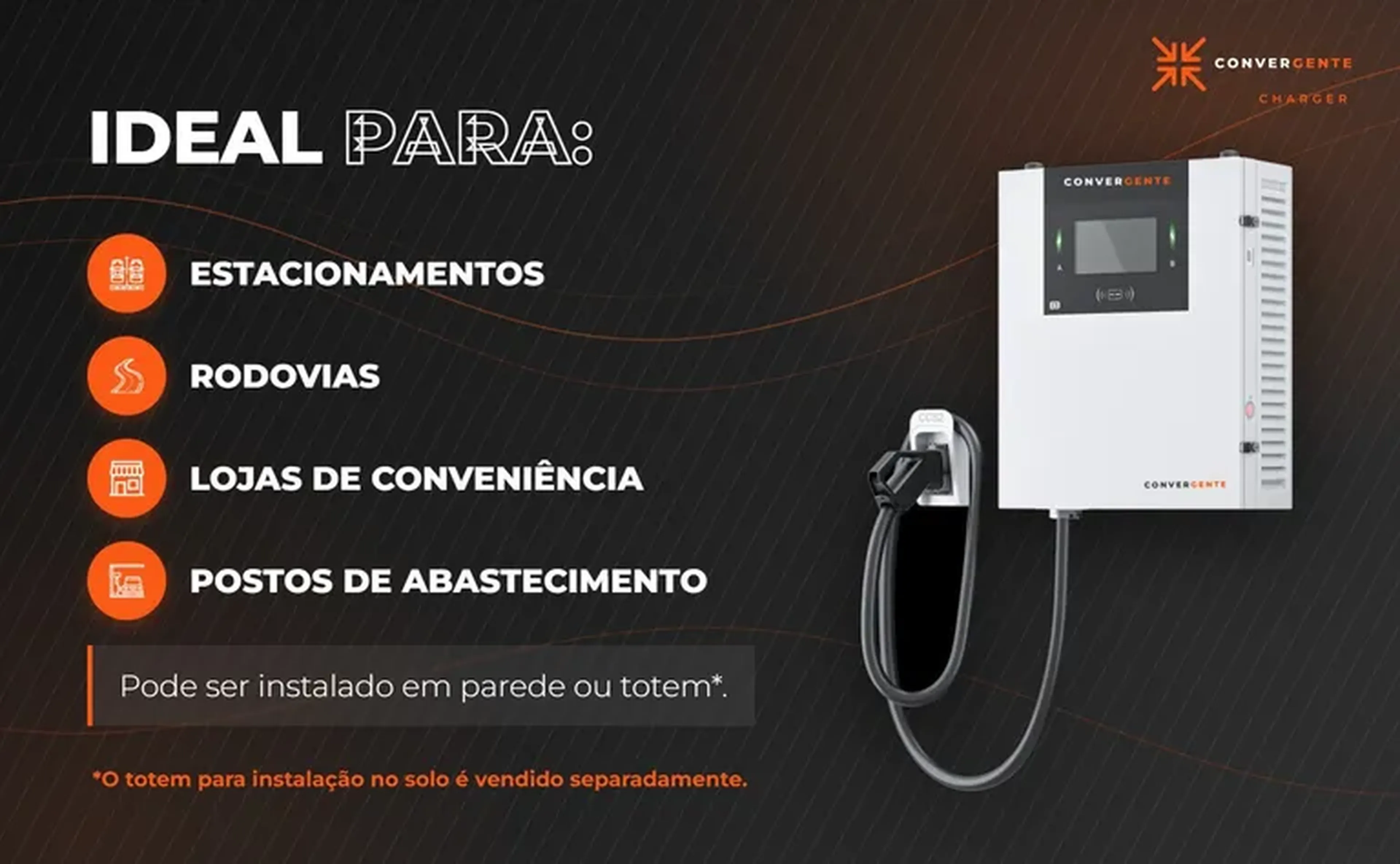 Carregador Carro Elétrico Rápido DC Livoltek - 40kW imagem