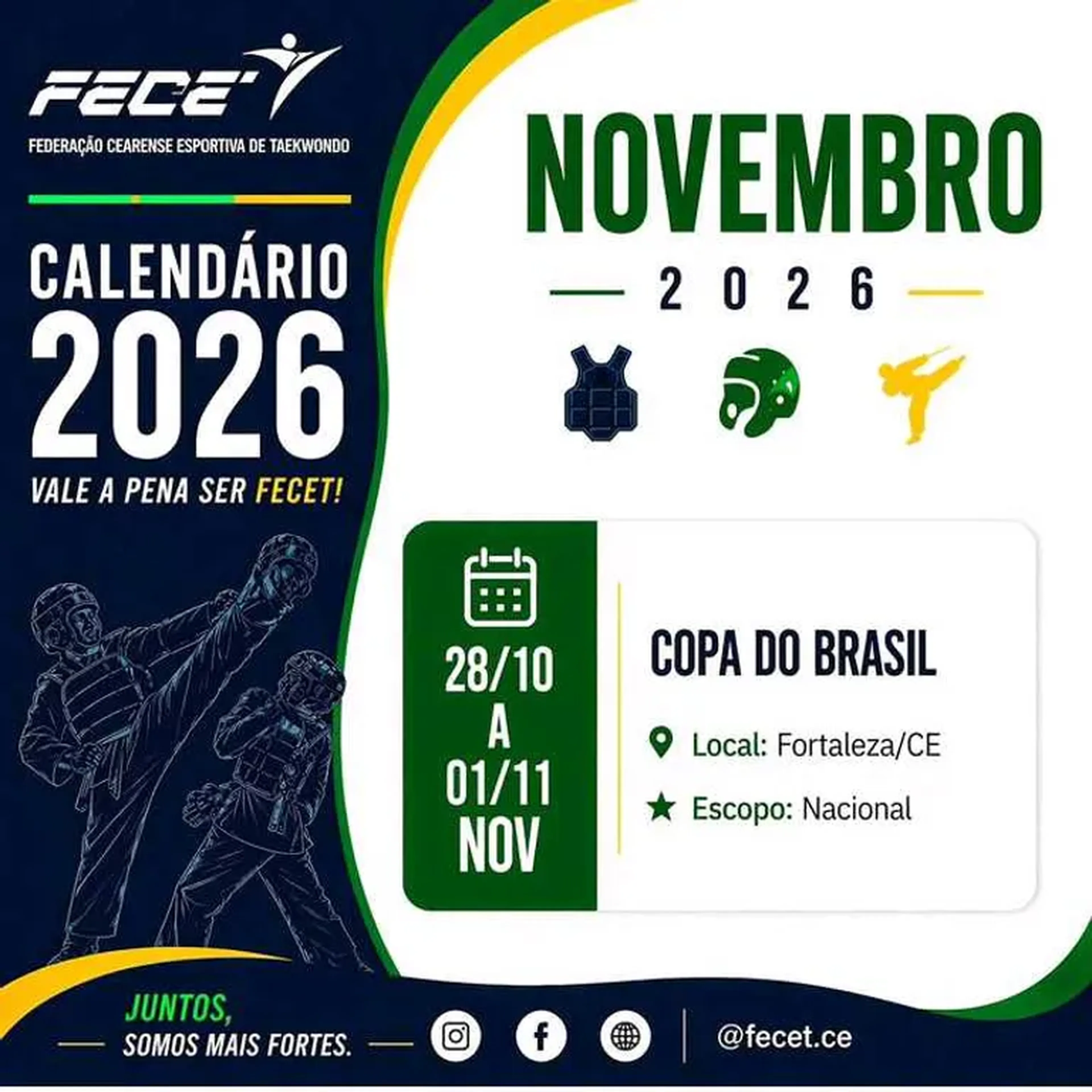 INSCRIÇÃO COPA DO BRASIL - POOMSAE FAIXA COLORIDA INDIVIDUAL imagem