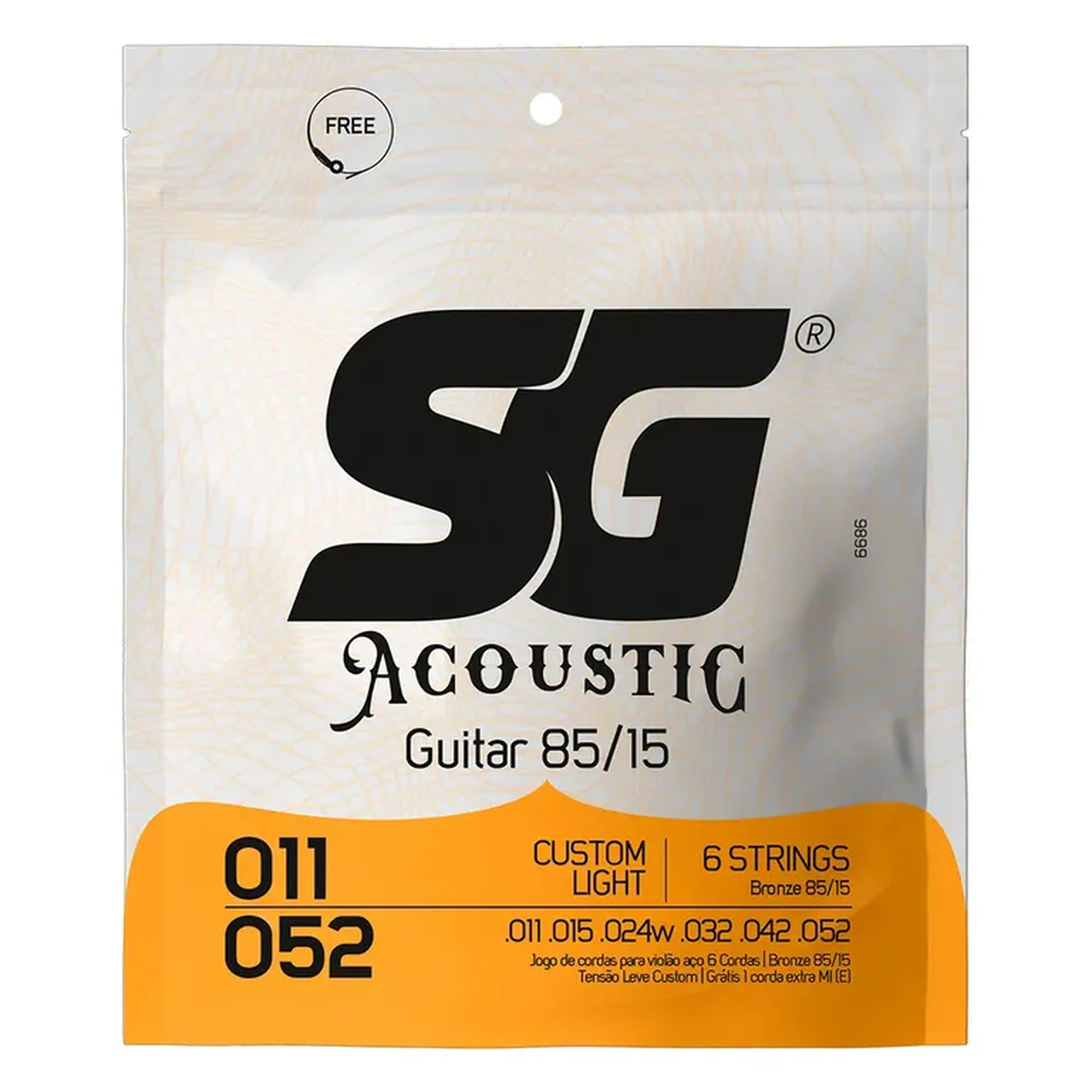 SG CORDA VIOLÃO AÇO 011 imagem