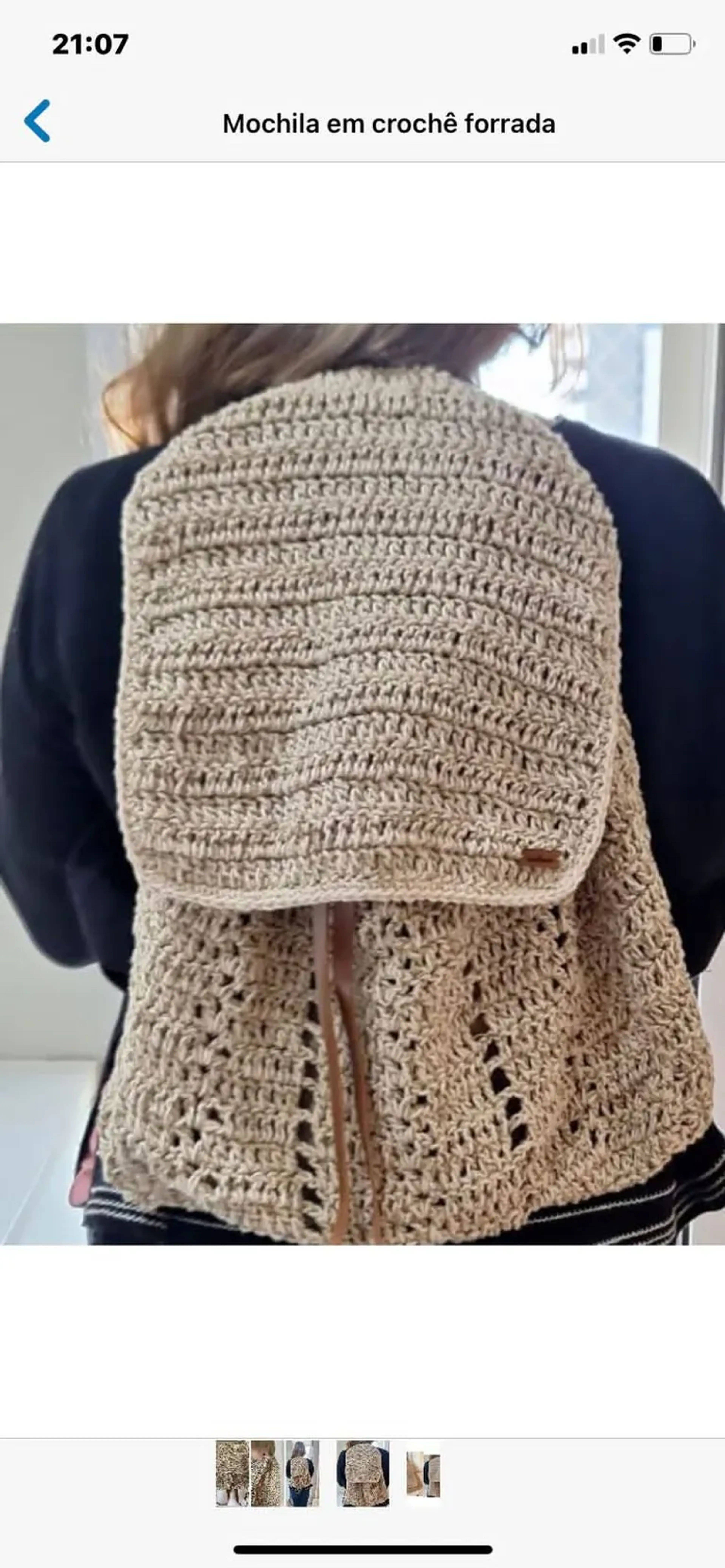 Mochila Claudia imagem