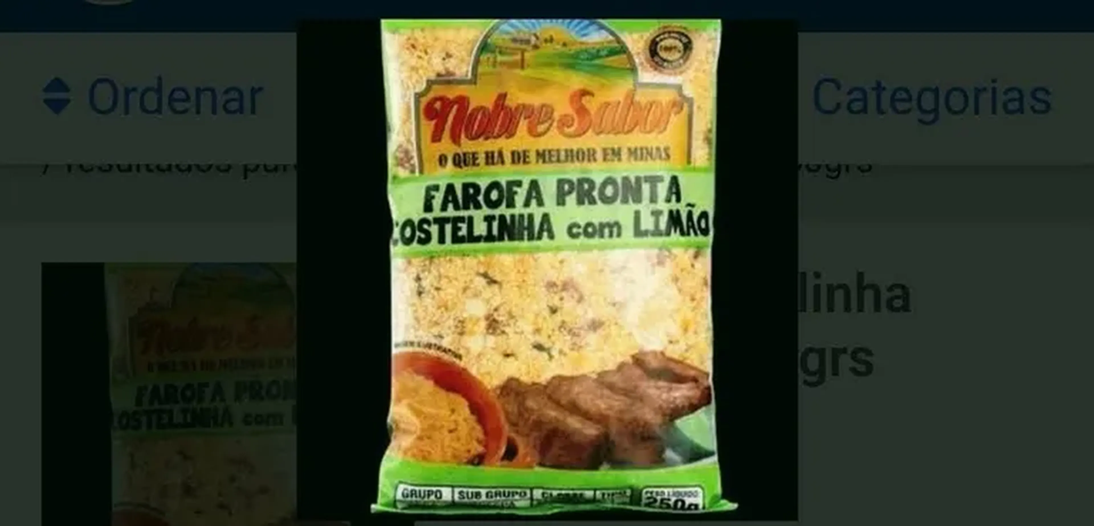 Farofa Costelinha com Limao imagem