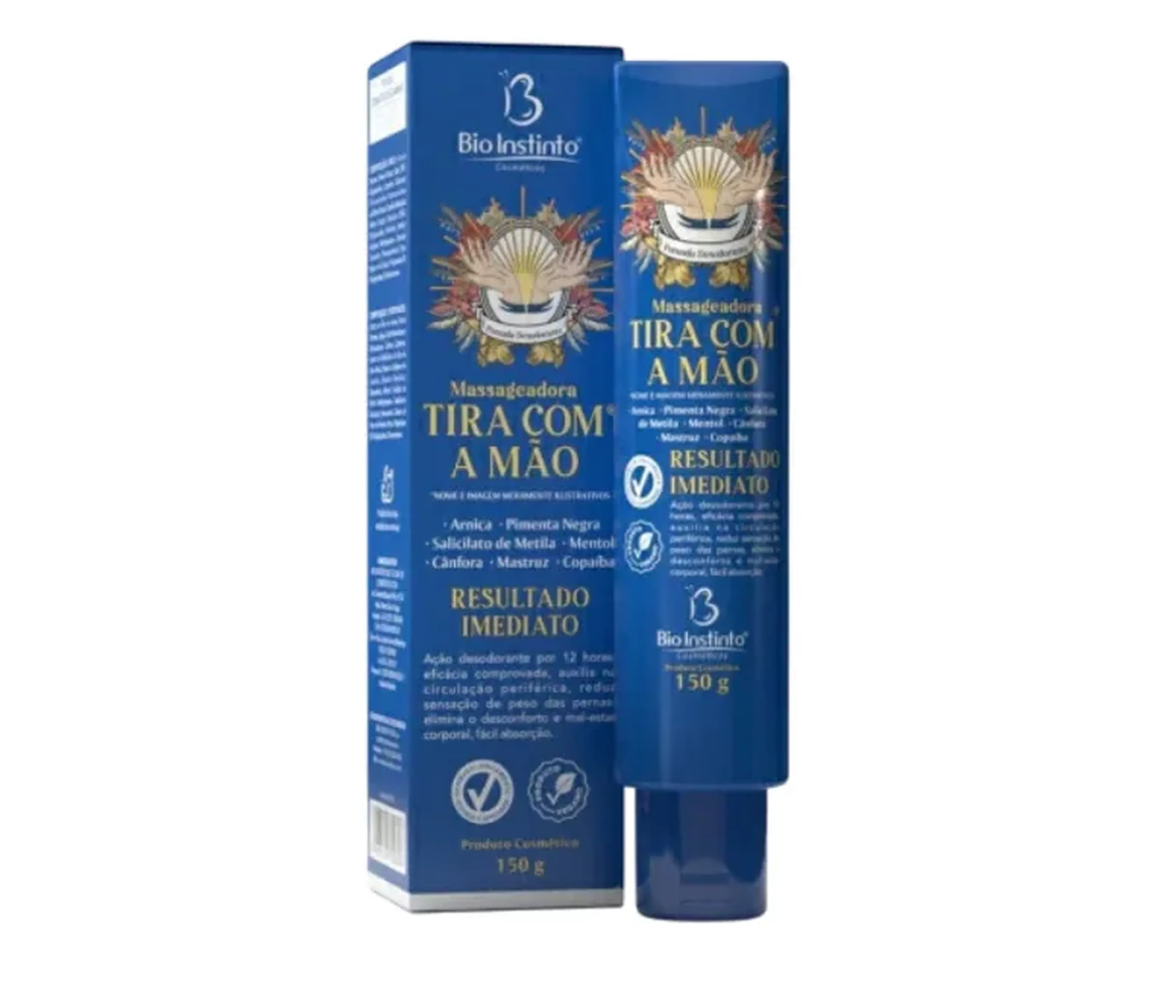 POMADA MASSAGEADORA TIRA COM A MÃO BIO INSTINTO 150g imagem