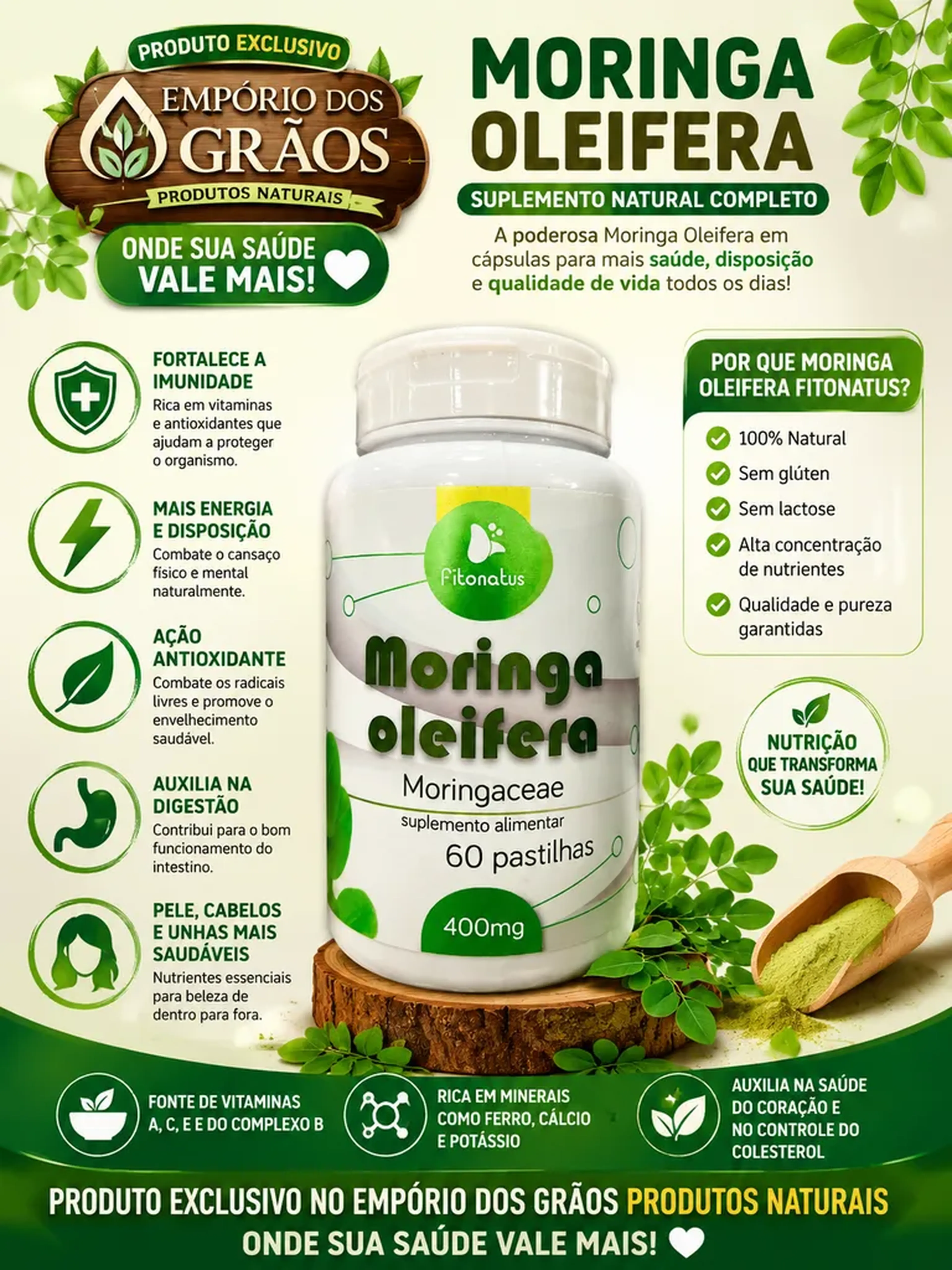 Moringa - 60 caps imagem