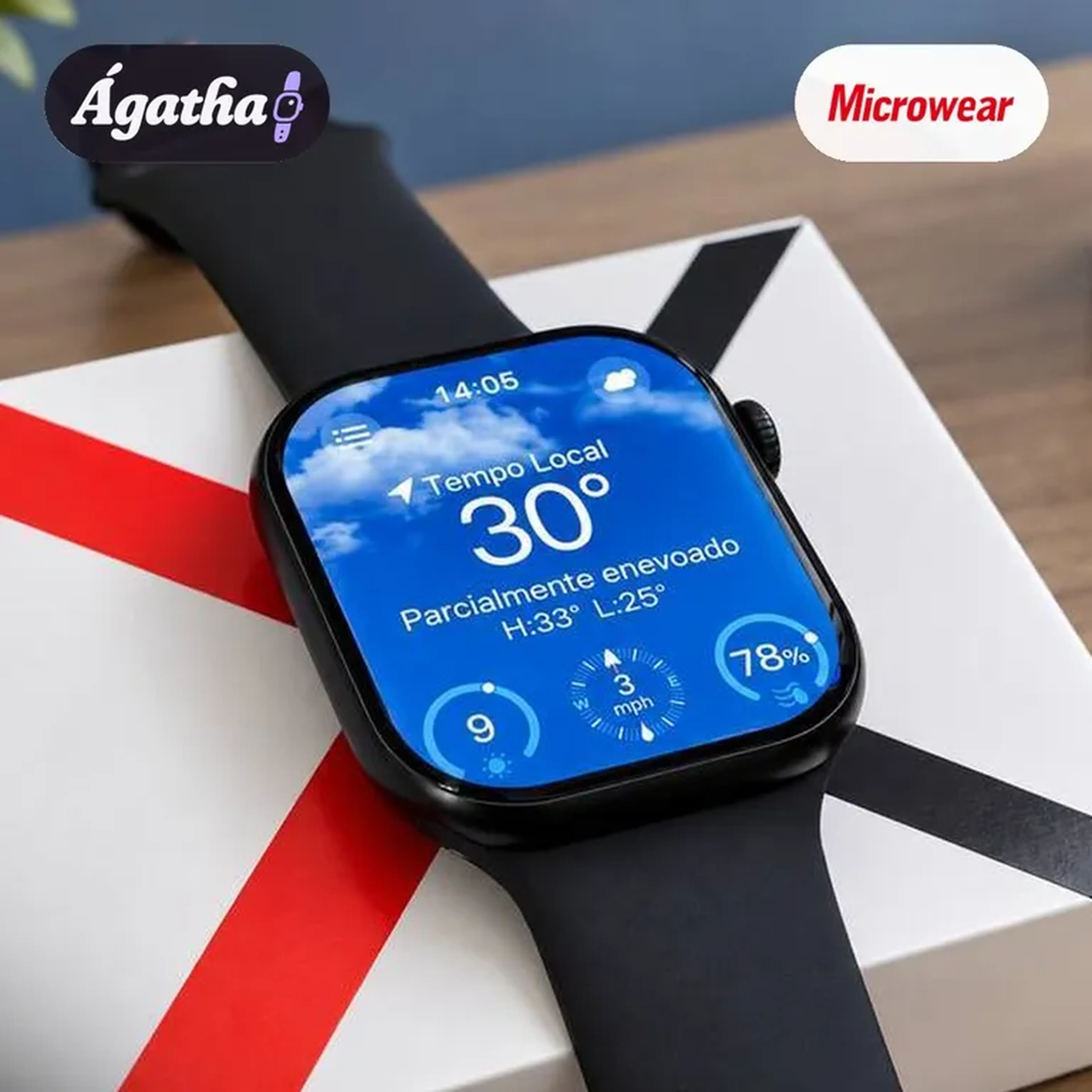Smartwatch W10 Pro — 46 mm AMOLED imagem