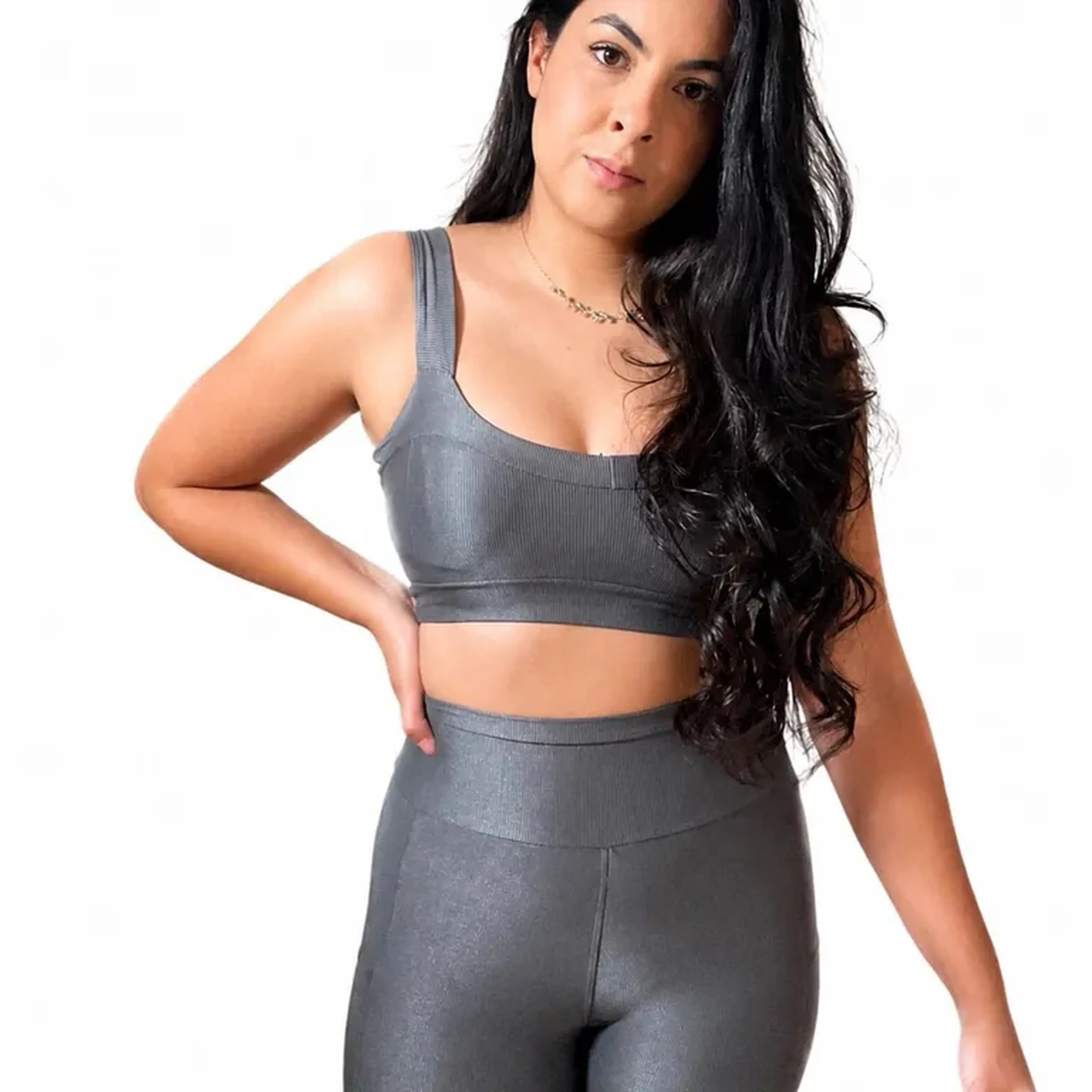 Conjunto de Short com Bolso - Verde imagem