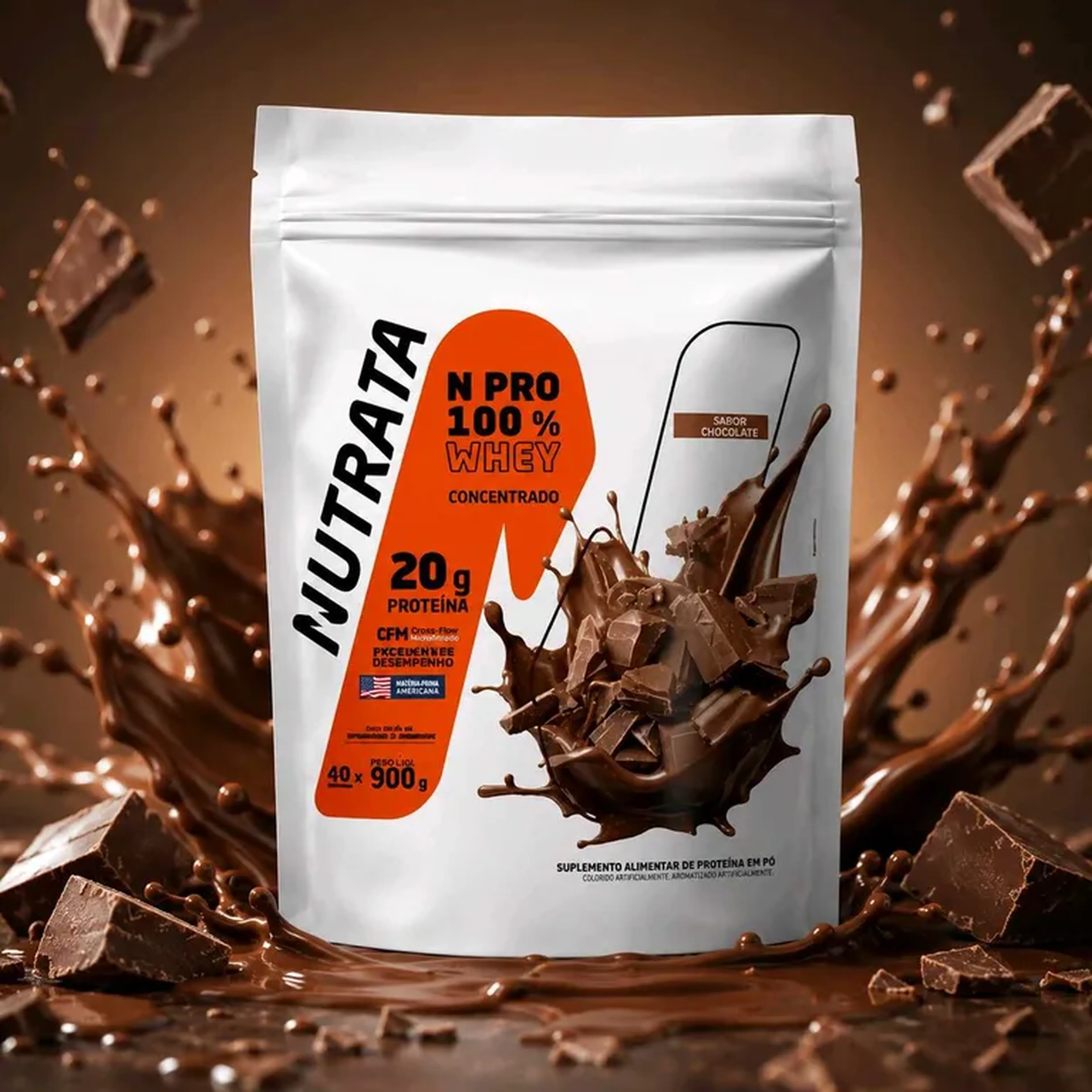 Whey NPro Concentrado 900g | Nutrata imagem