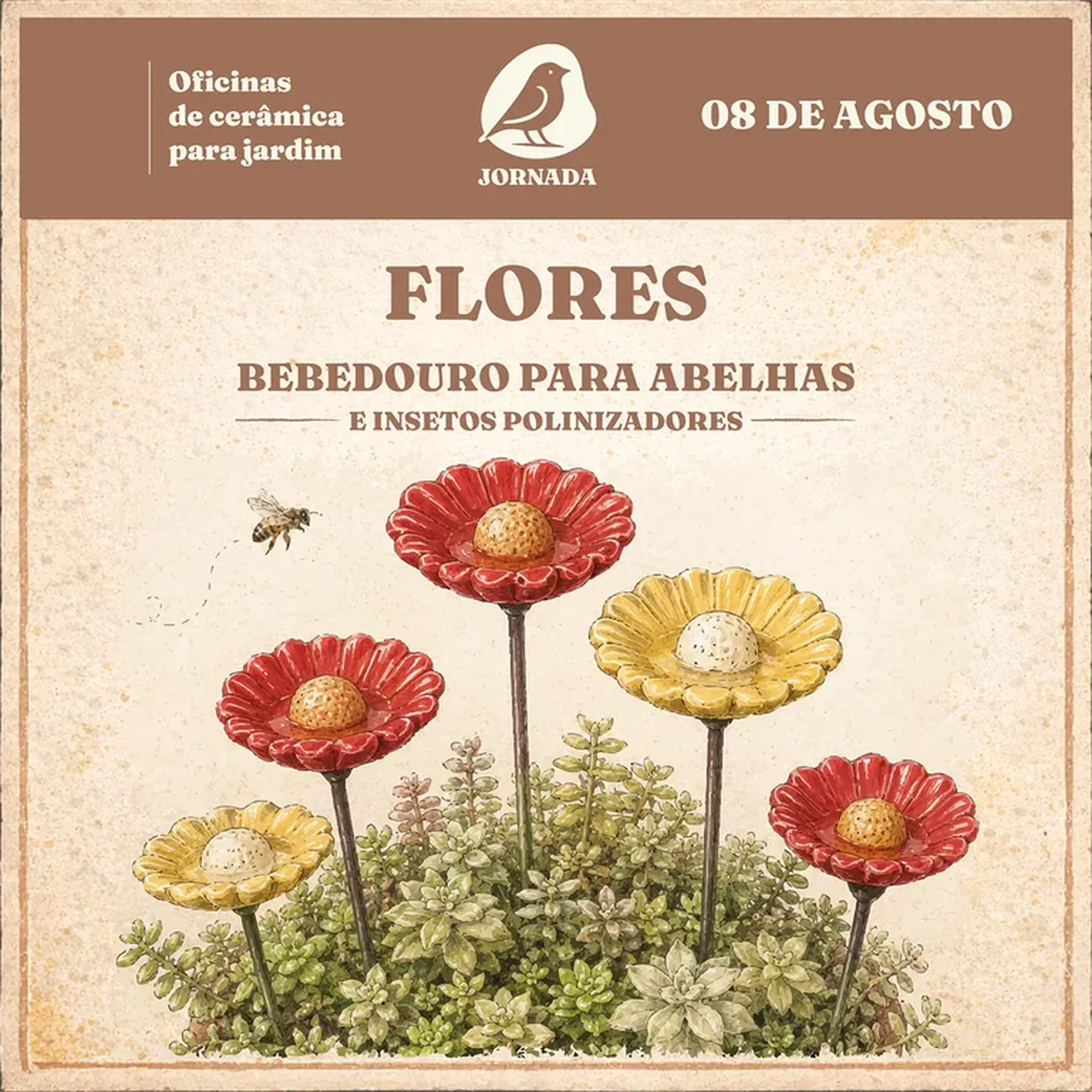 FLORES PARA ABELHAS | Oficina Jornada 06 imagem