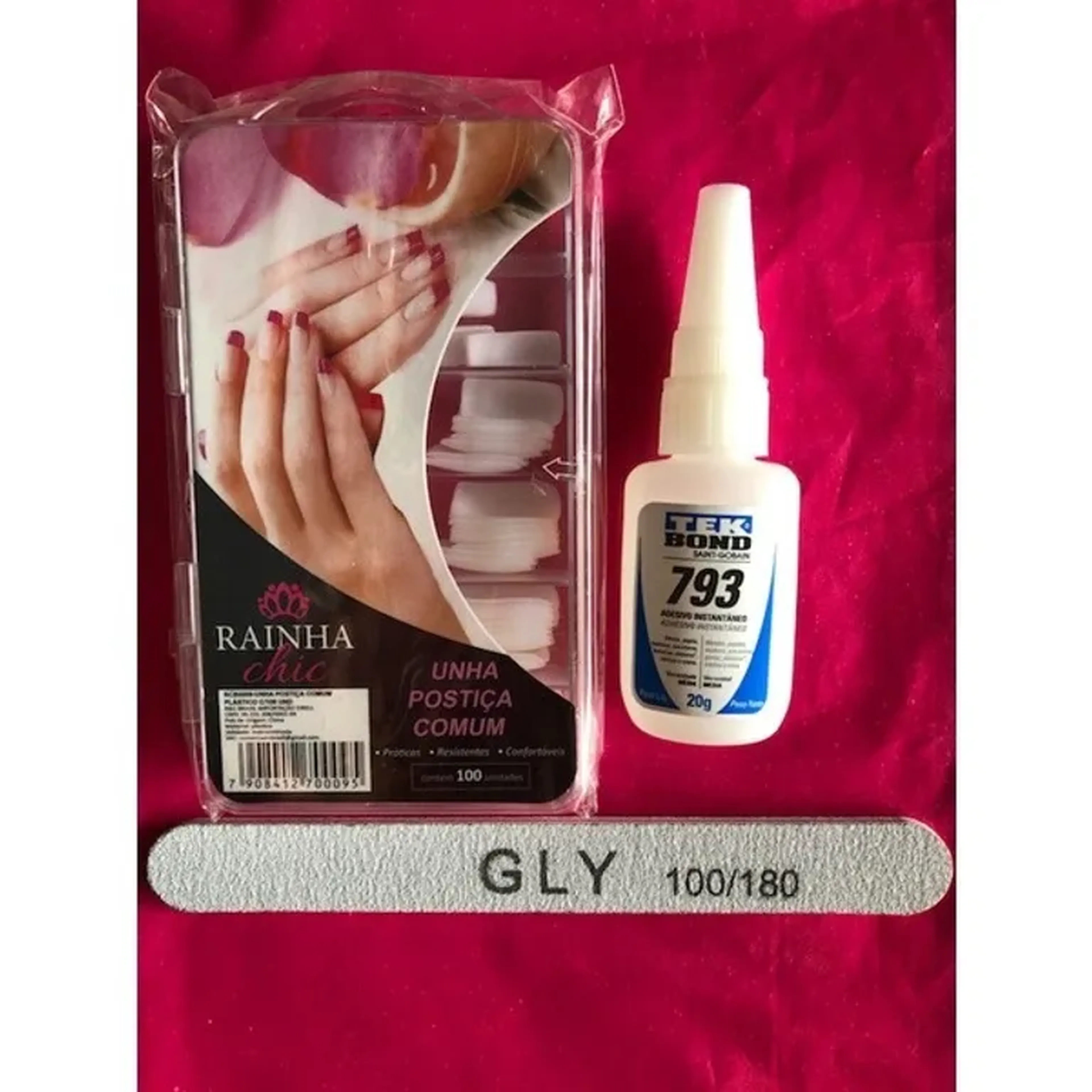 Kit Alongamento de Unhas Postiças Natural imagem