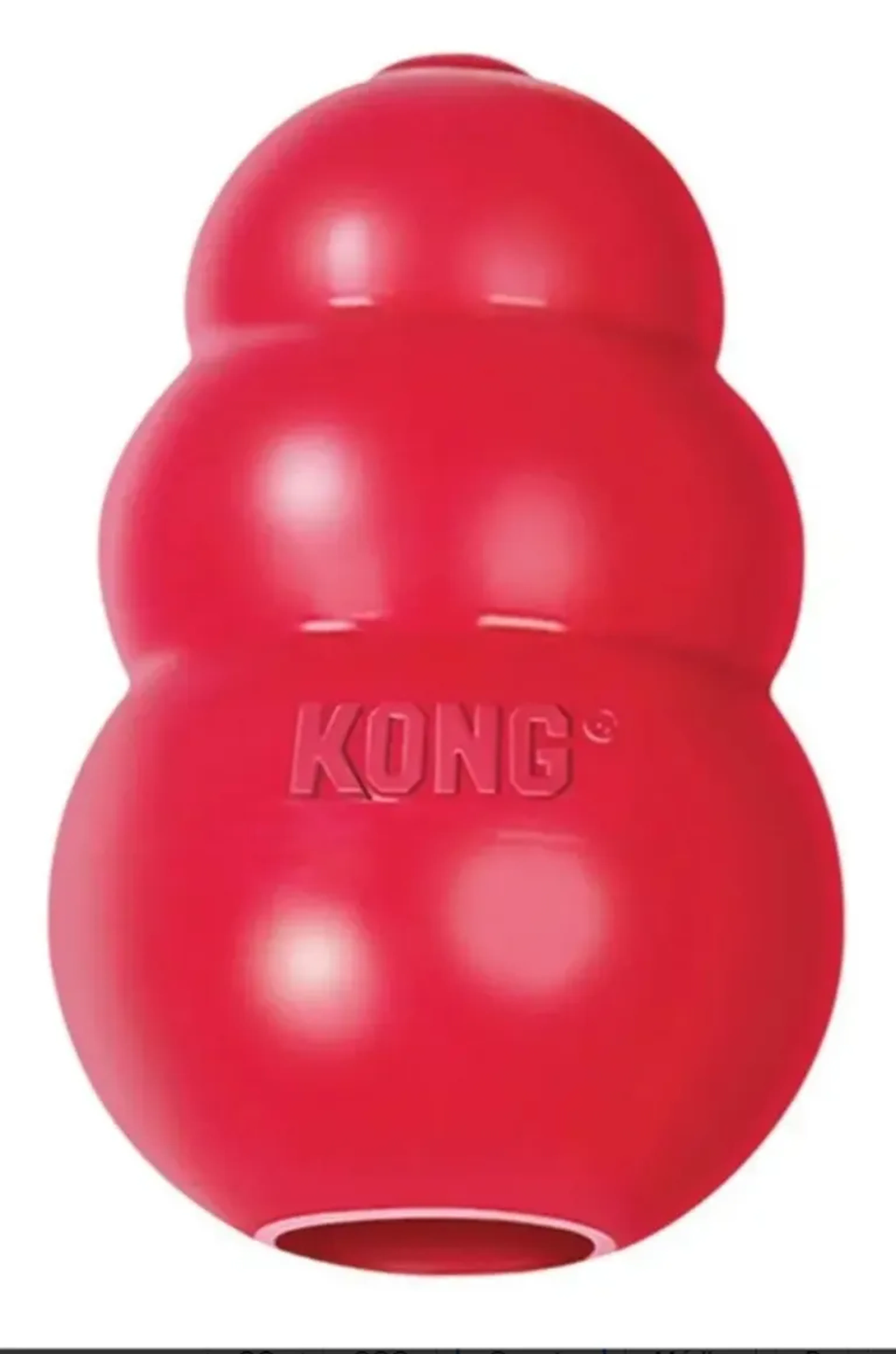 Kong Classic Brinquedo Interativo Vermelho Pequeno imagem