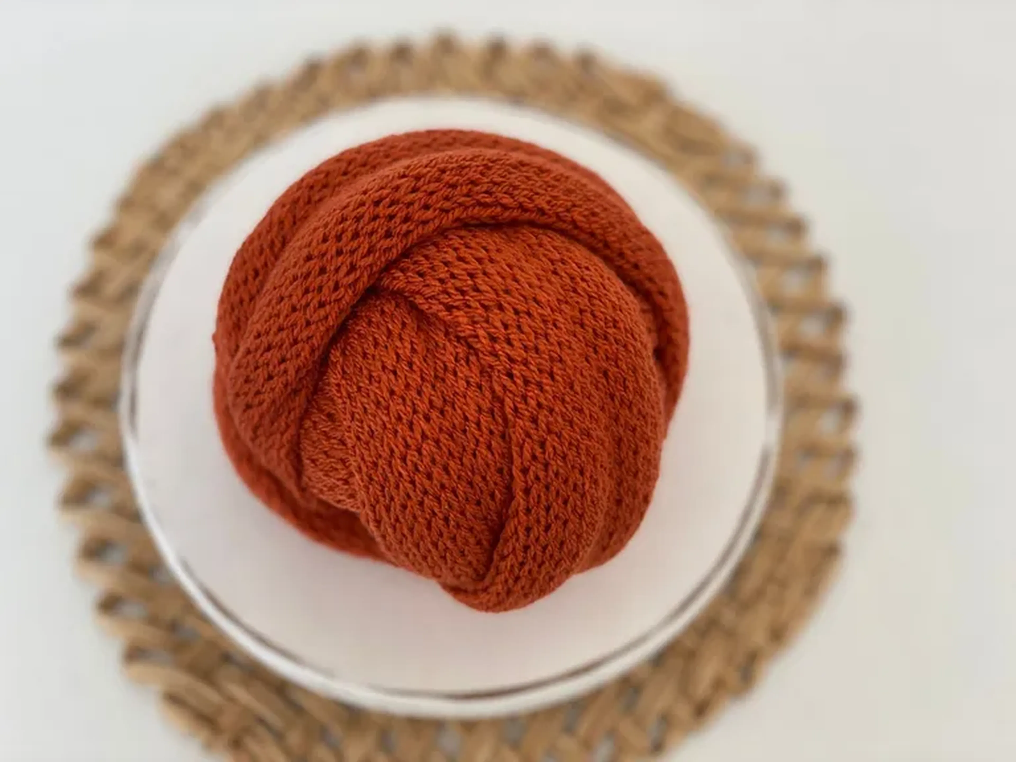 Wrap Tricô Abóbora imagem