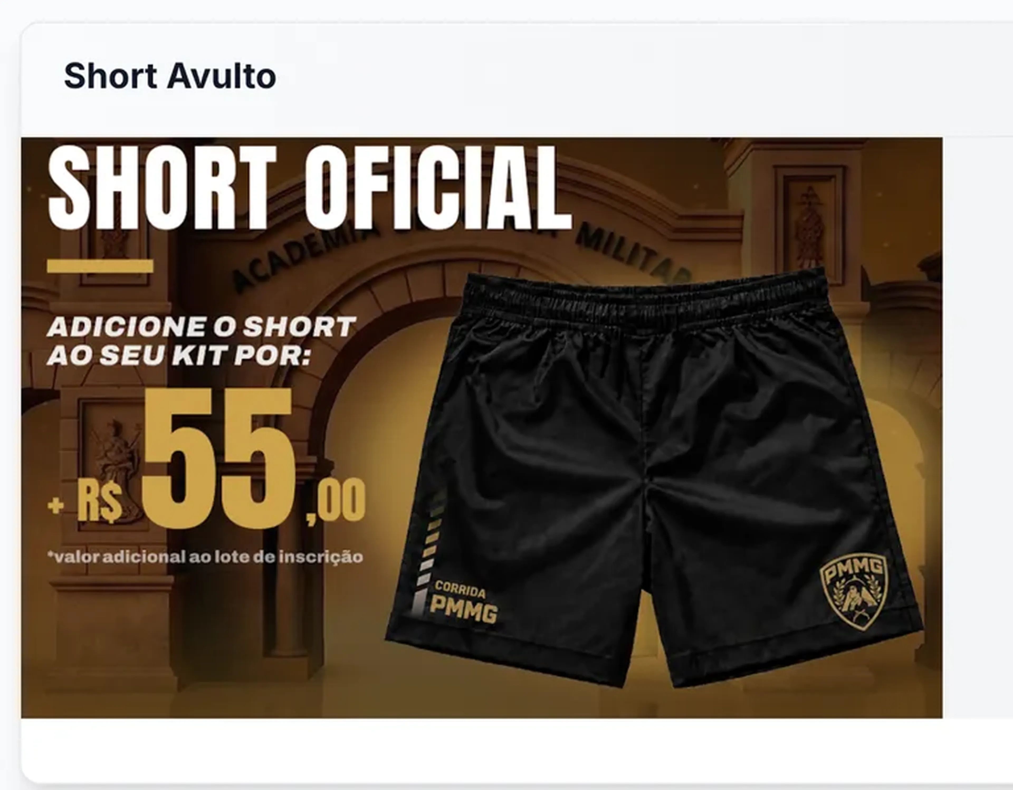 SHORT PMMG 2026 imagem