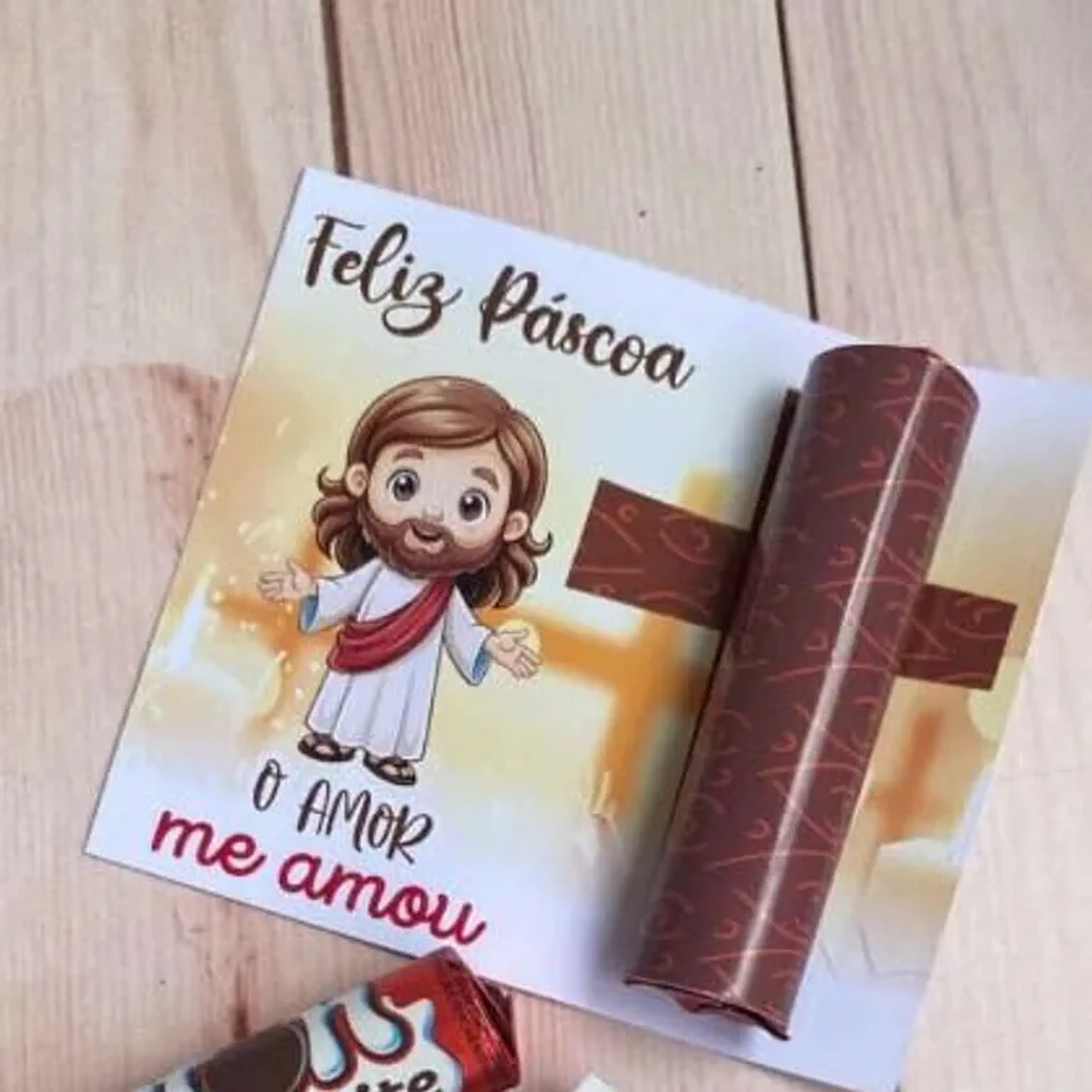 cartãozinho de Páscoa com batom (10 unidades) imagem