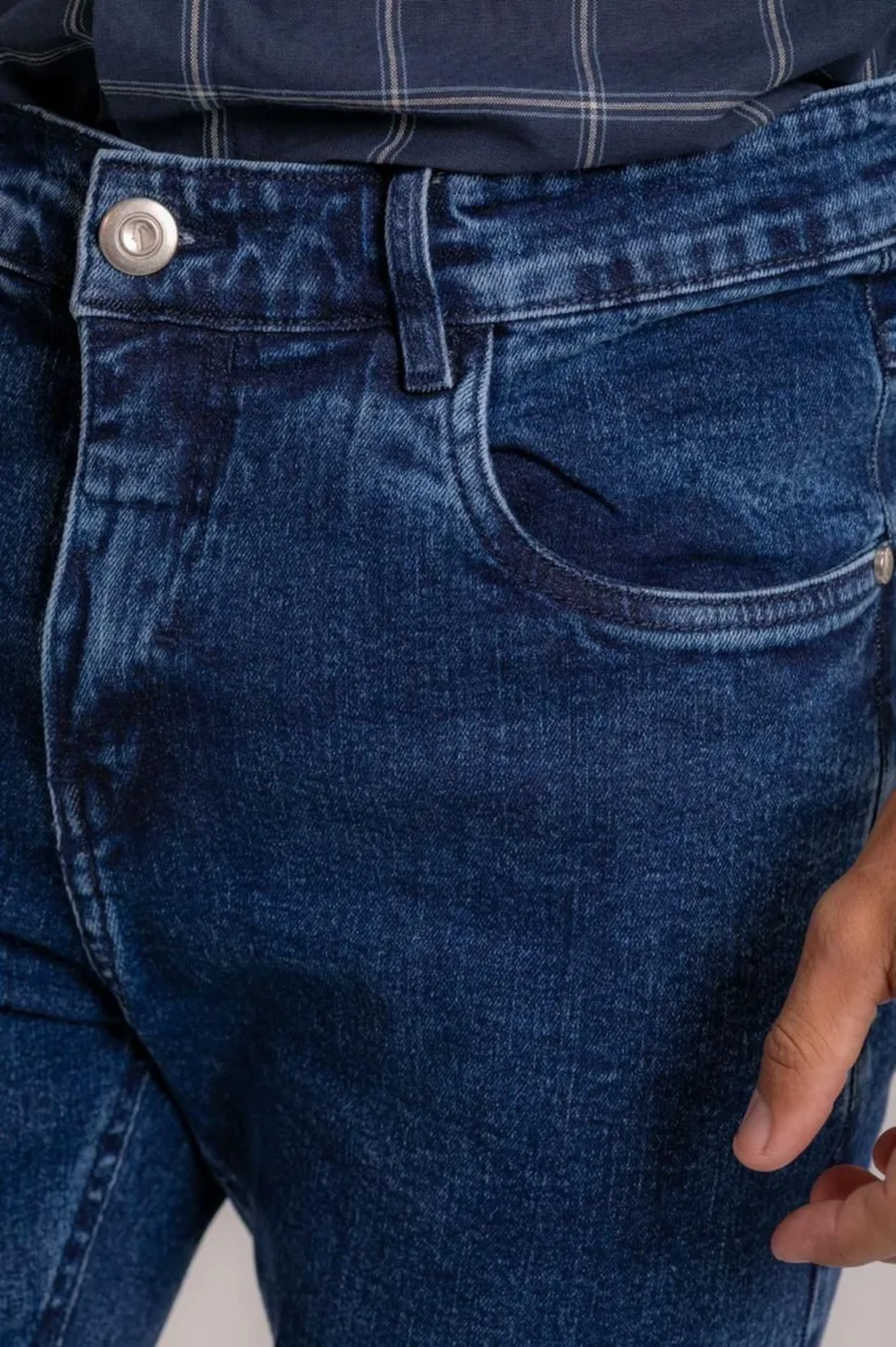Calça Jeans Slin - Azul escuro imagem