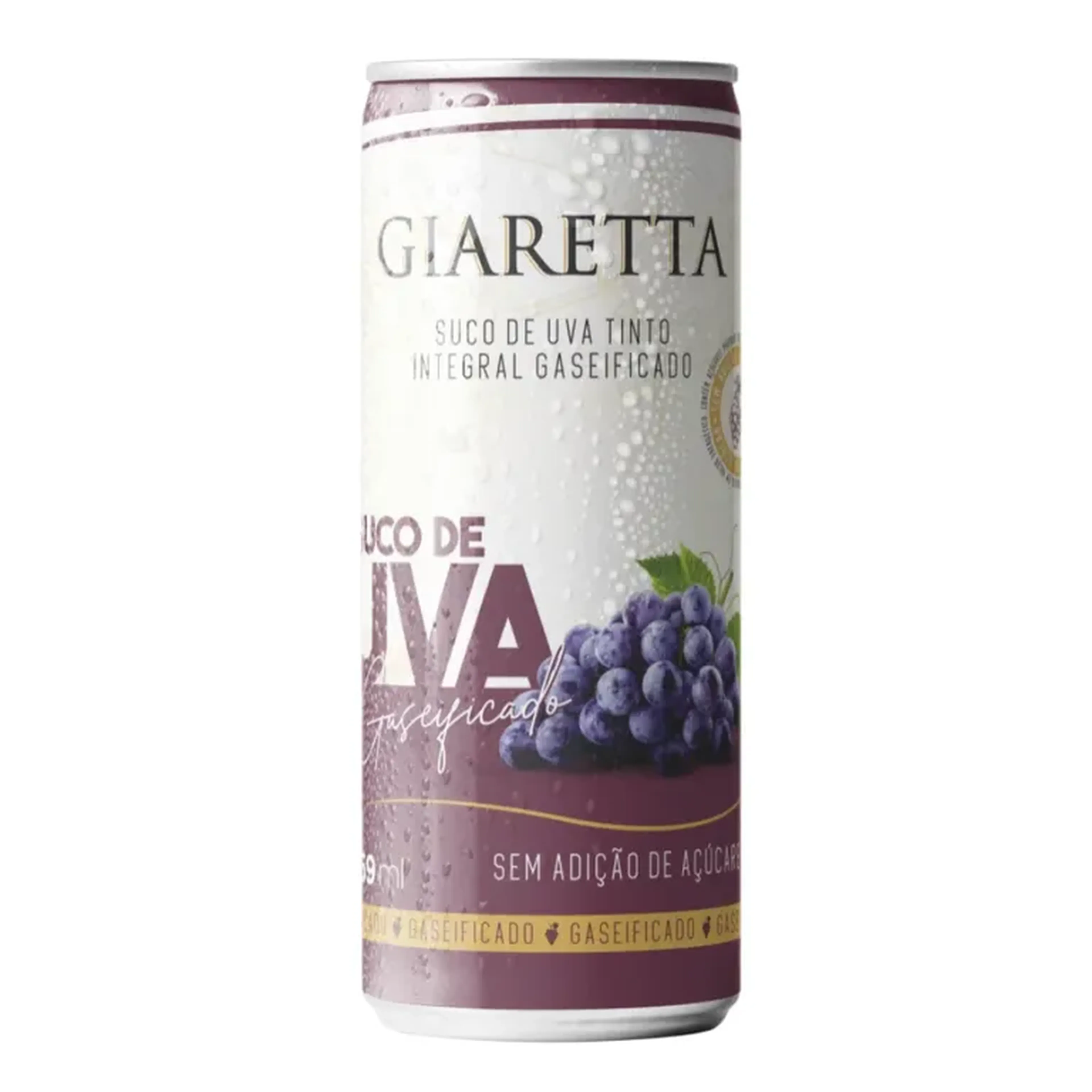 Lata de Suco de Uva Gaseificado imagem