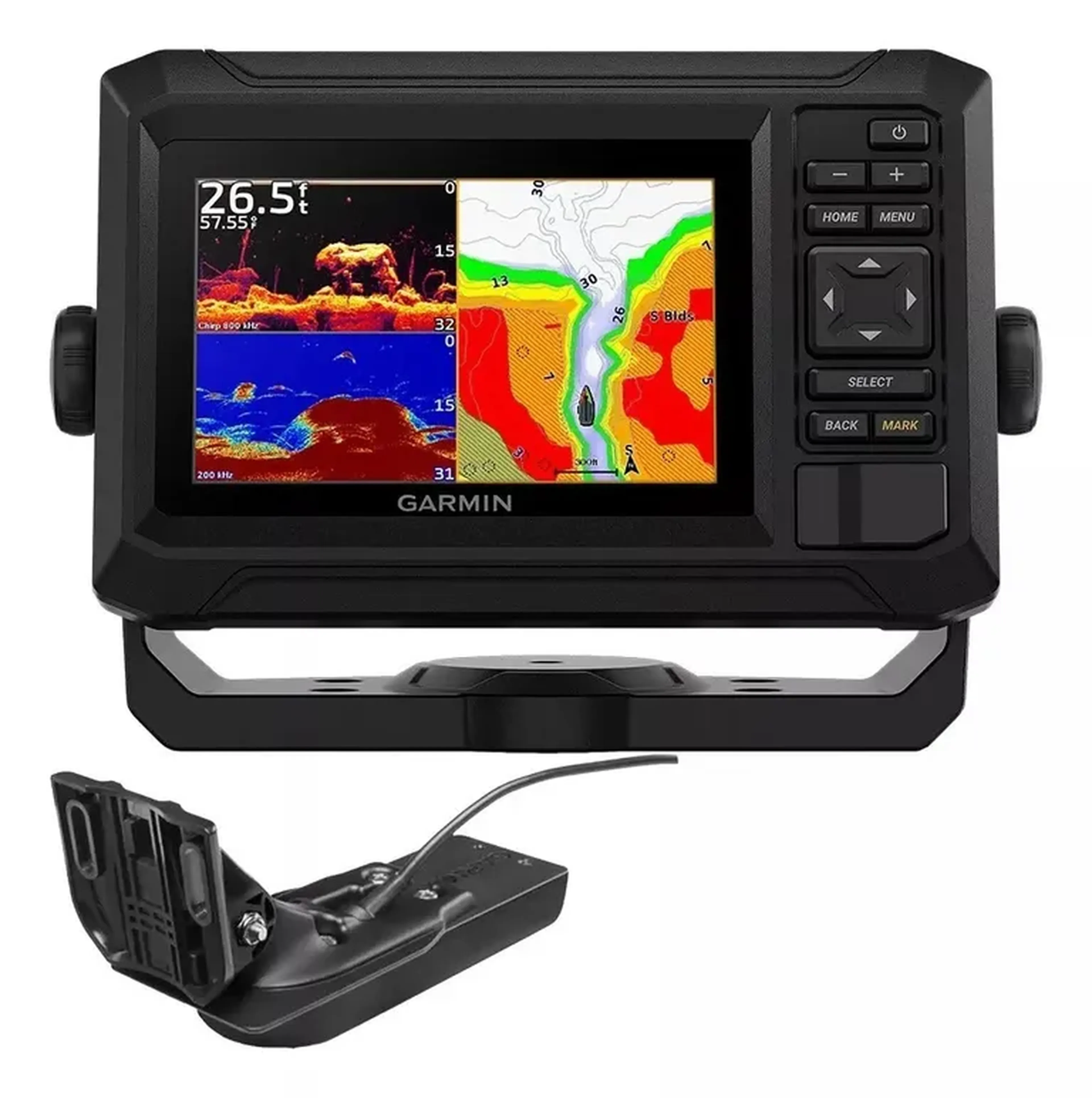 Echomap 53CV Plus UHD2 Tela de 5.3 + Transdutor GT20-TM e Carta imagem