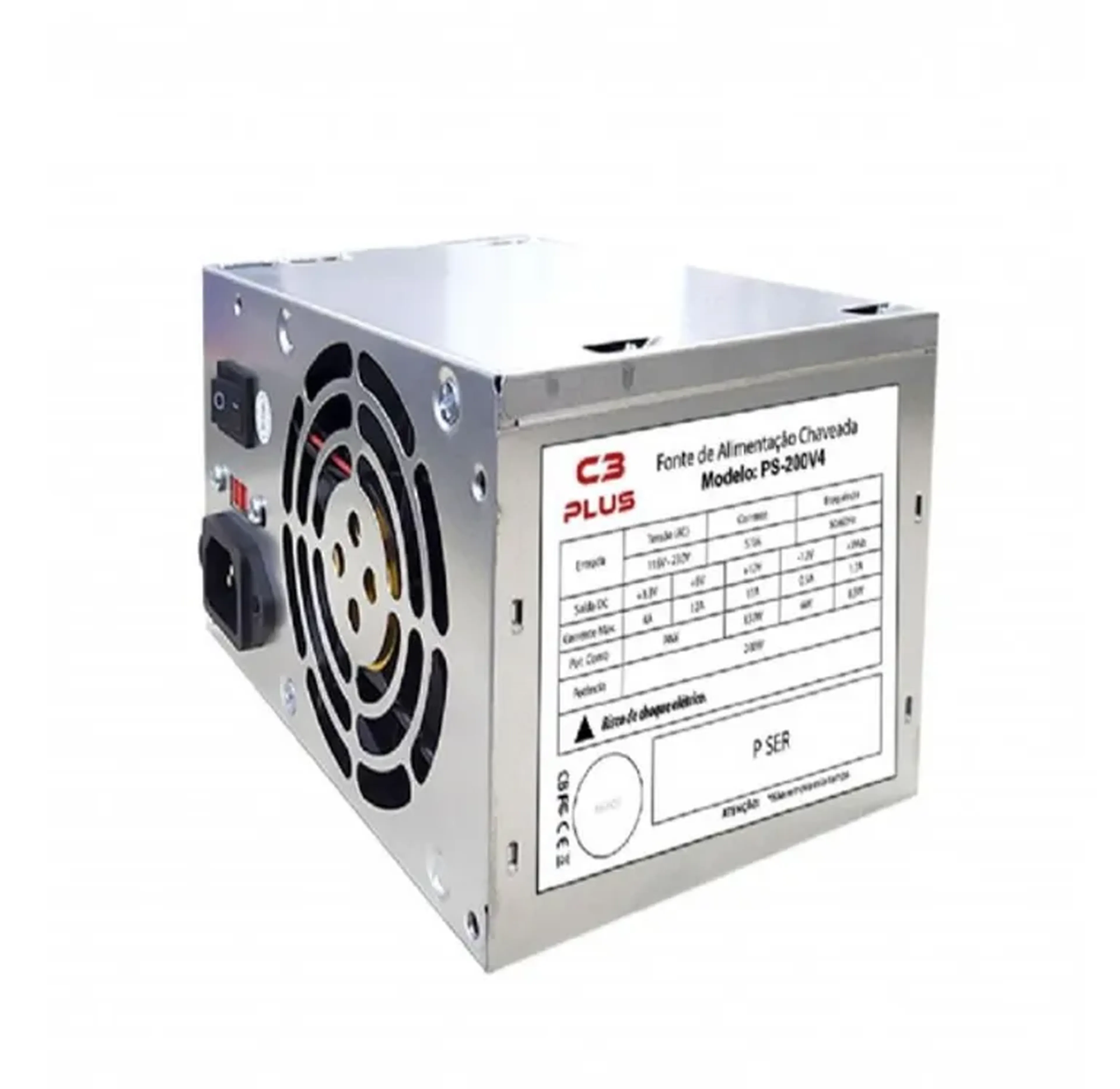 Fonte ATX 200W REAL (SEM CABO) imagem