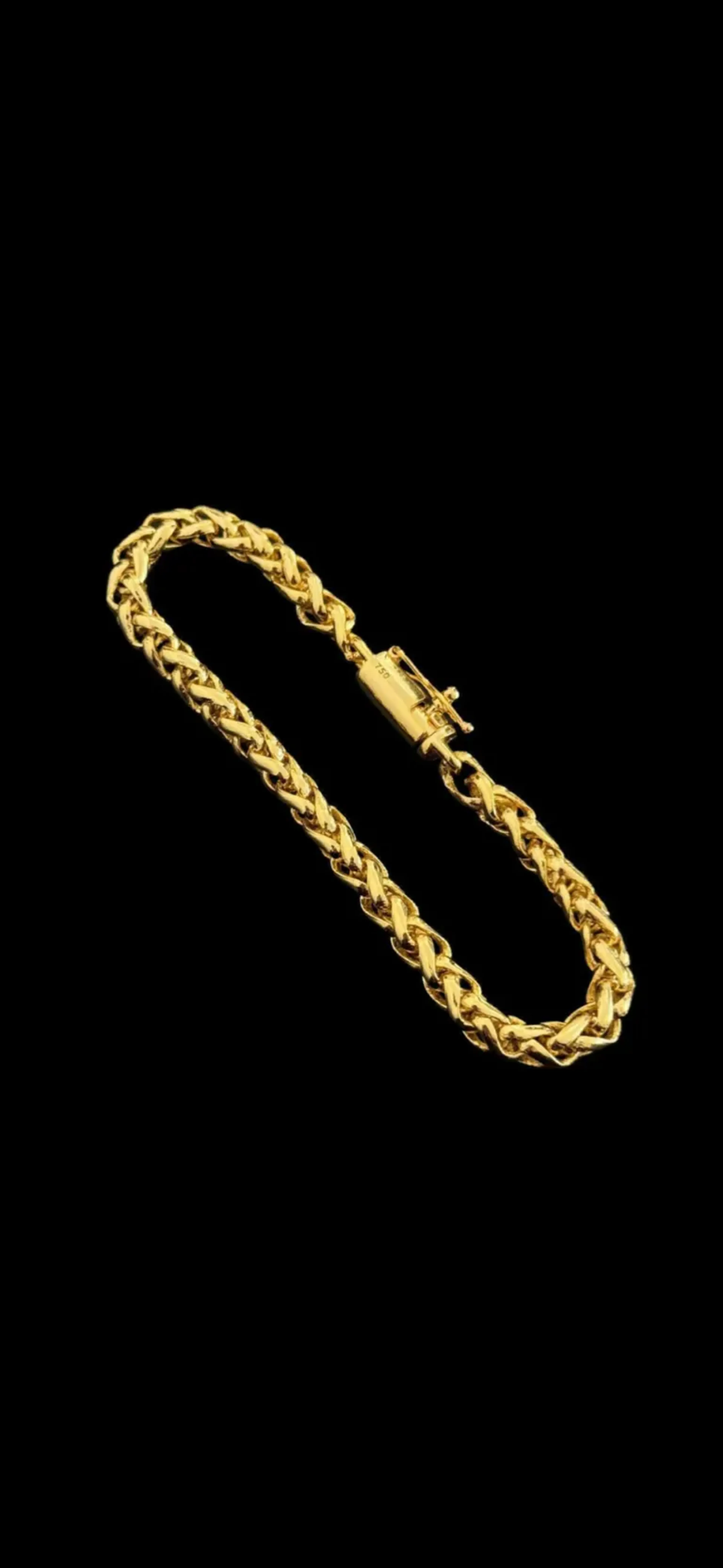 Pulseira Peruana 6mm| Banhada a ouro 18k (19cm) imagem
