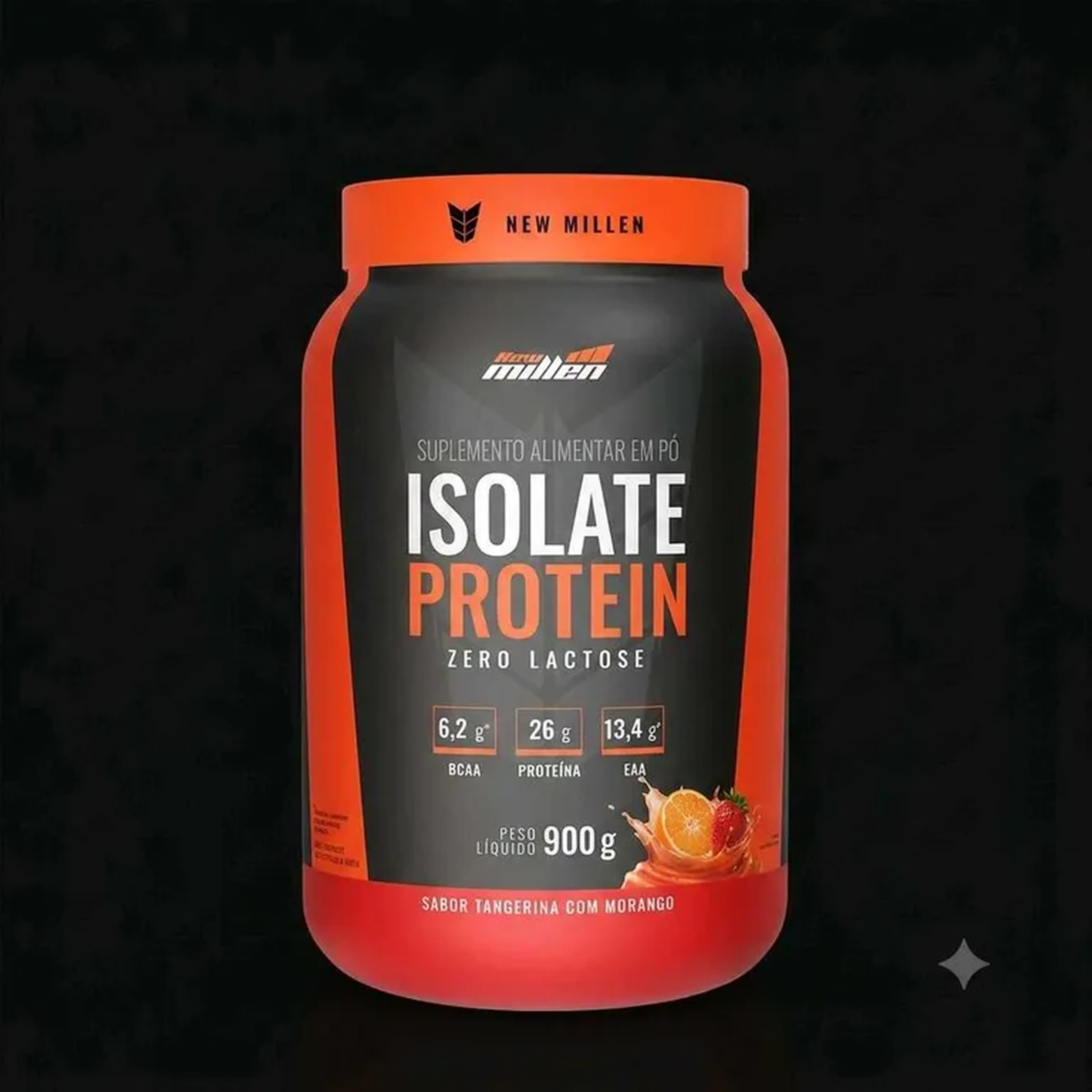 New Millen - Isolate Zero Lac. 900g Tangerina com Morango imagem