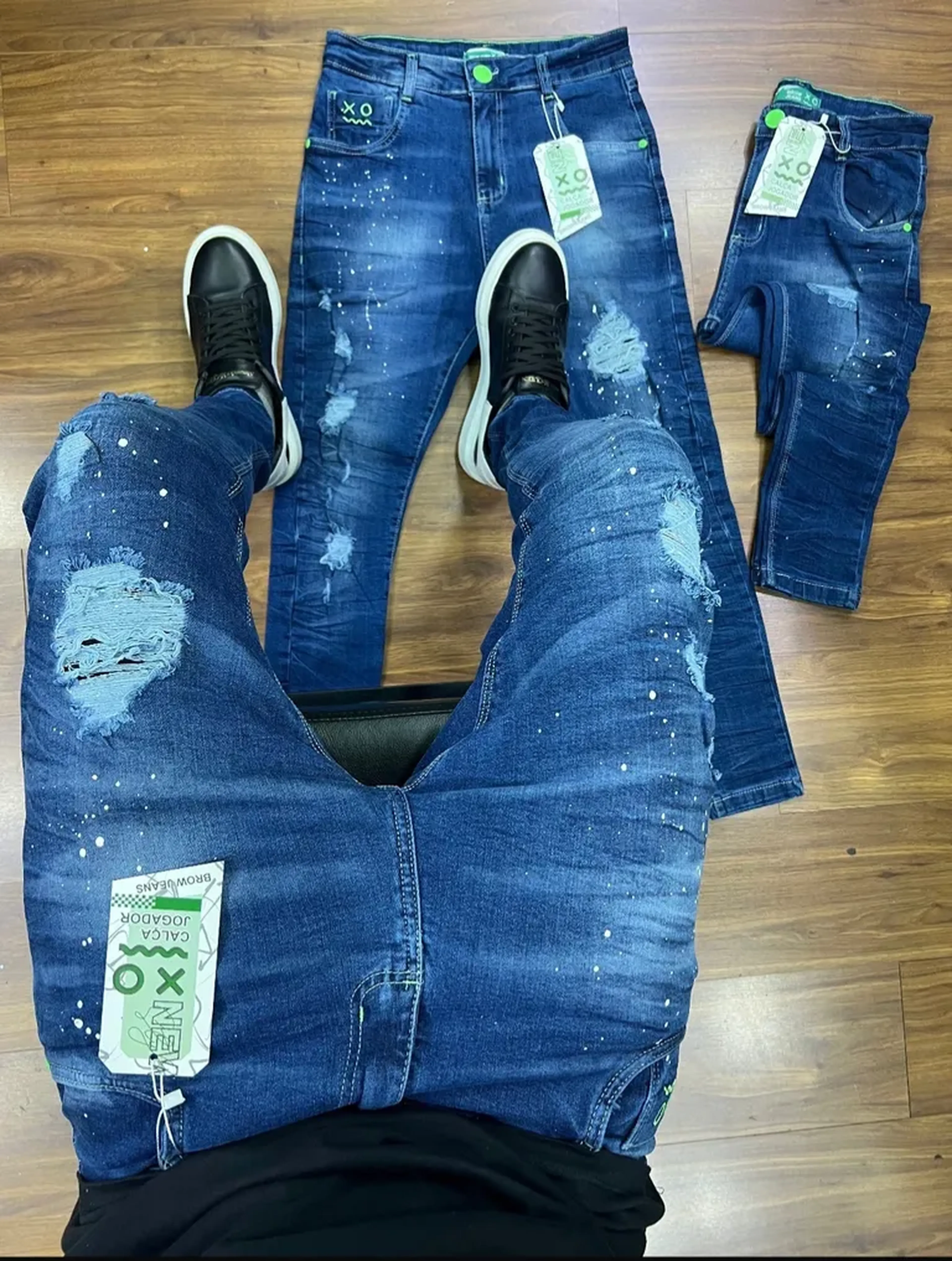 Calça Jogador brow jeans imagem