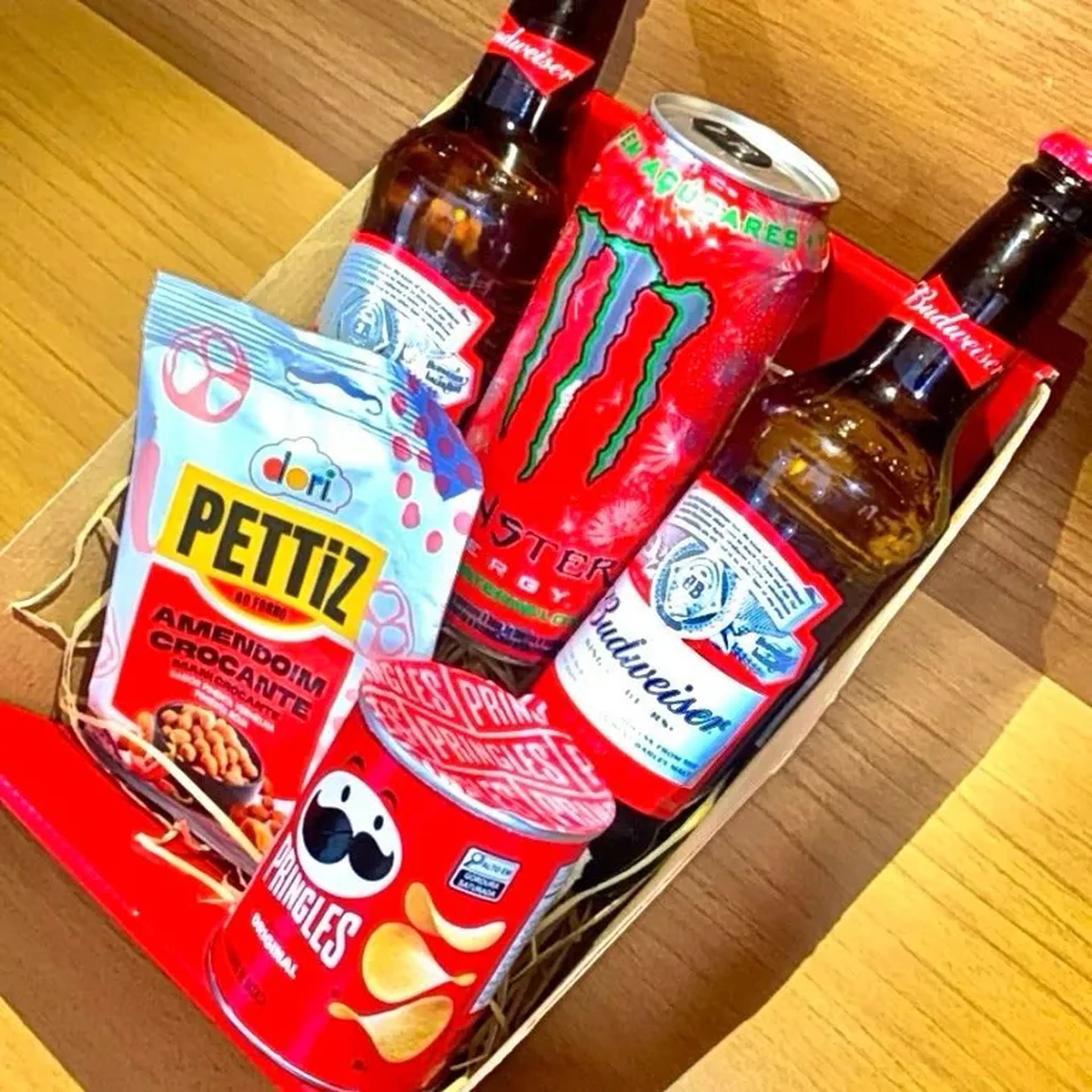 Cestas de bebidas com Aperitivos ❤️🍺🥜 imagem