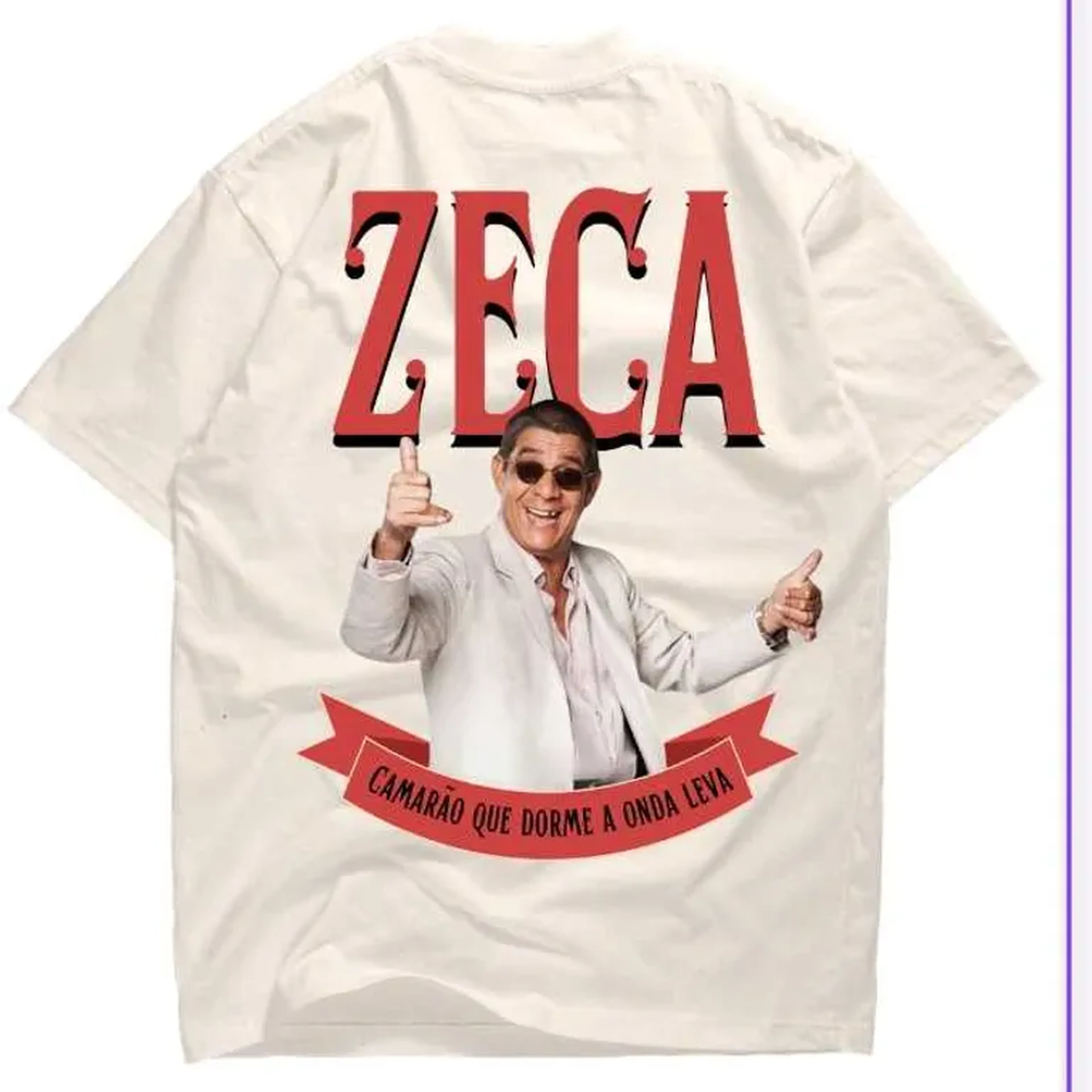 ZECA- off white ( tradicional e oversized) imagem