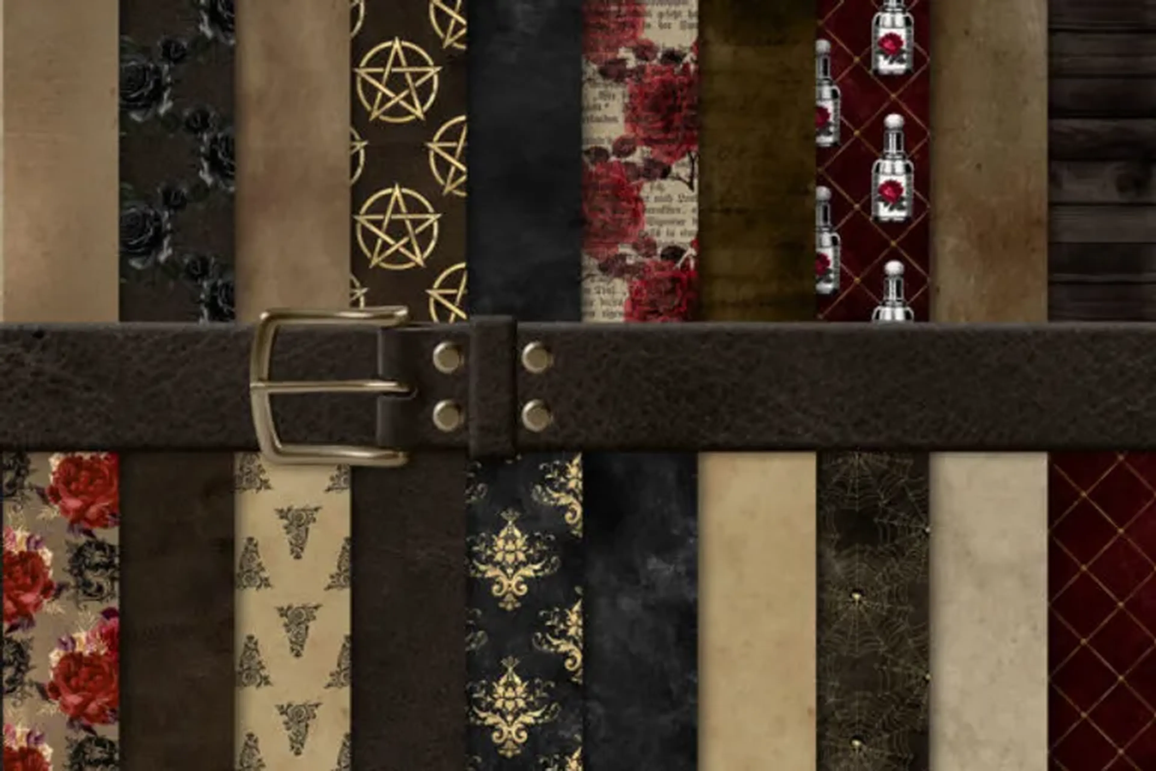 Kit de Scrapbooking Digital Dragon Grimoire. imagem