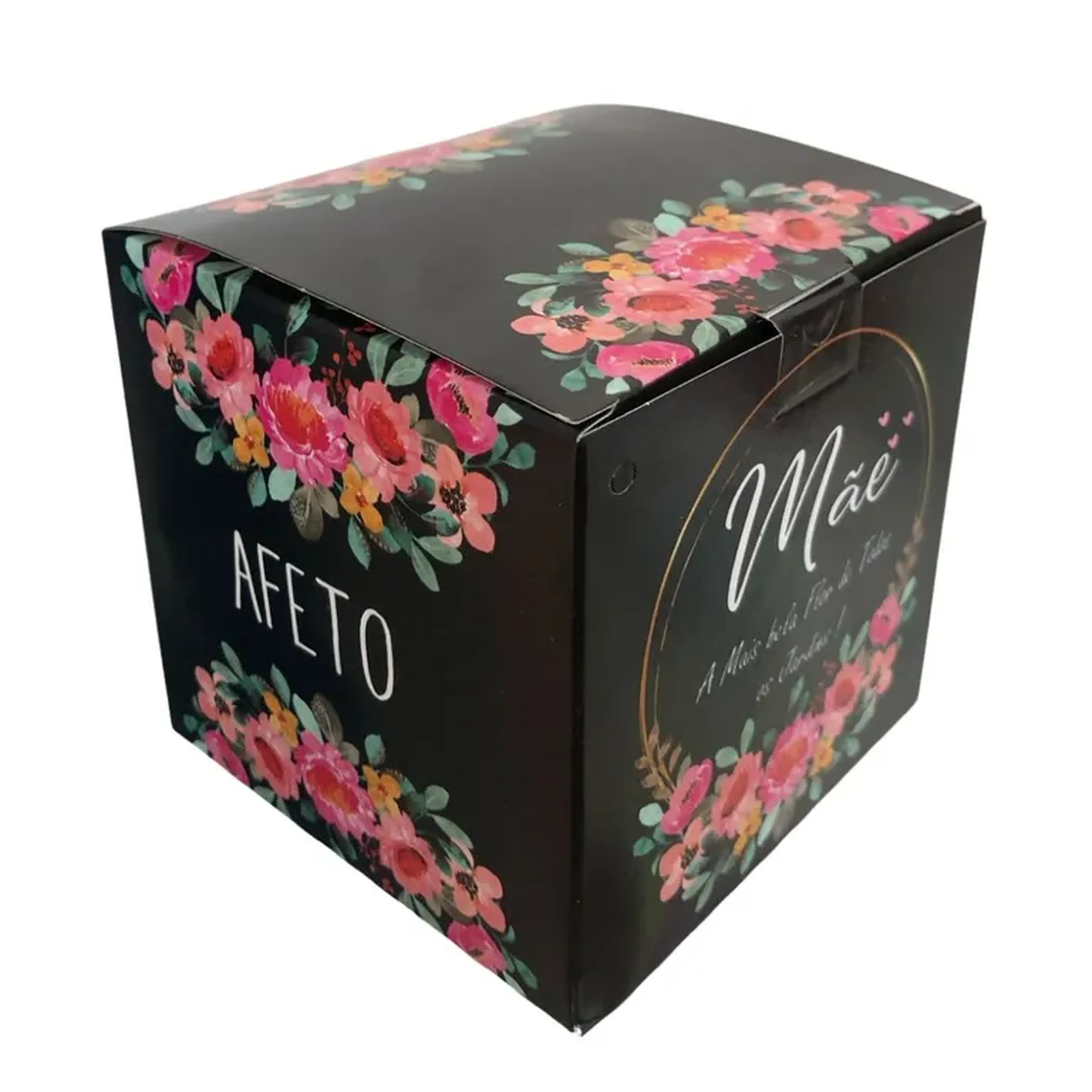 Caixinha para Caneca - Mãe a Mais Bela Flor imagem
