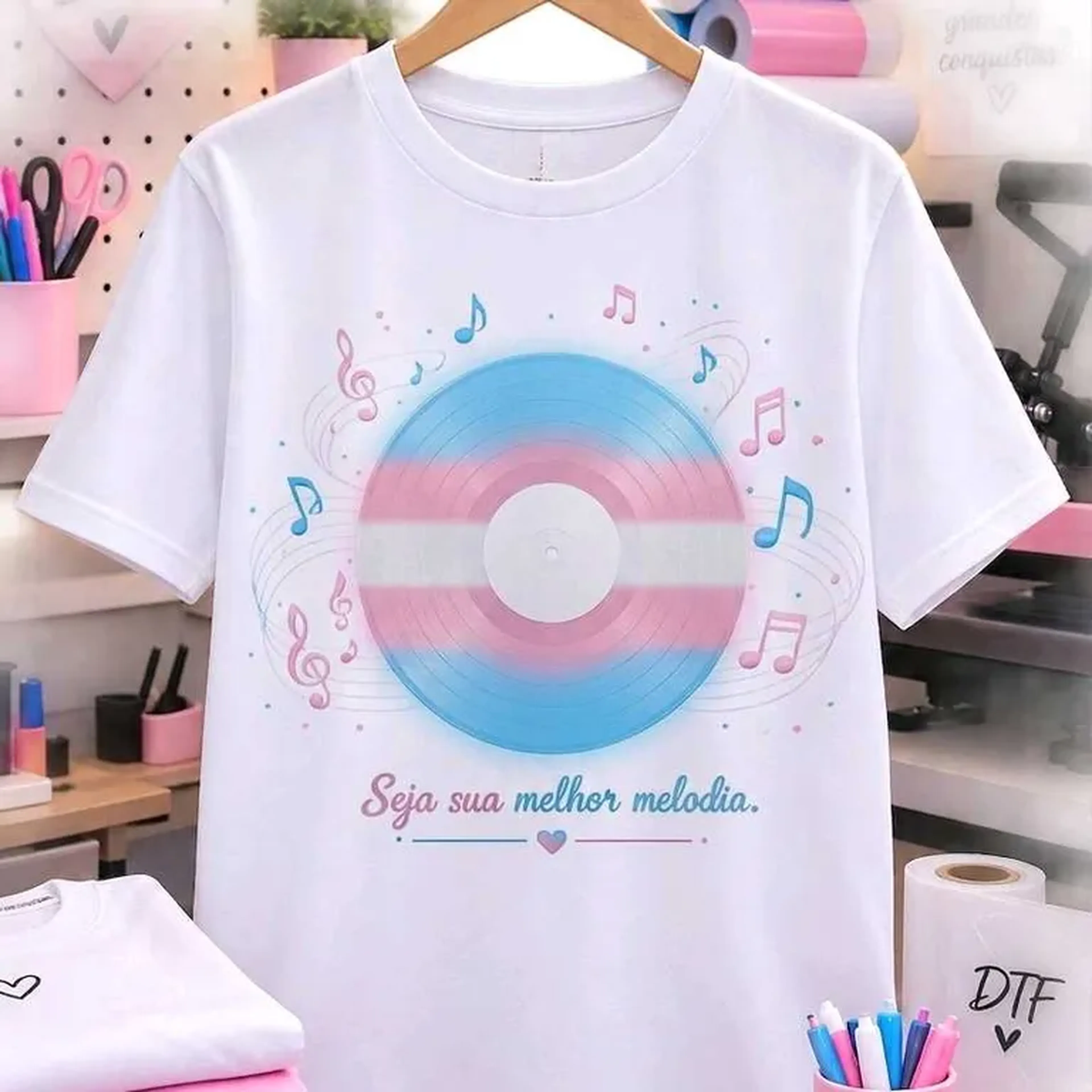 Camiseta Trans melodia 🎵 imagem