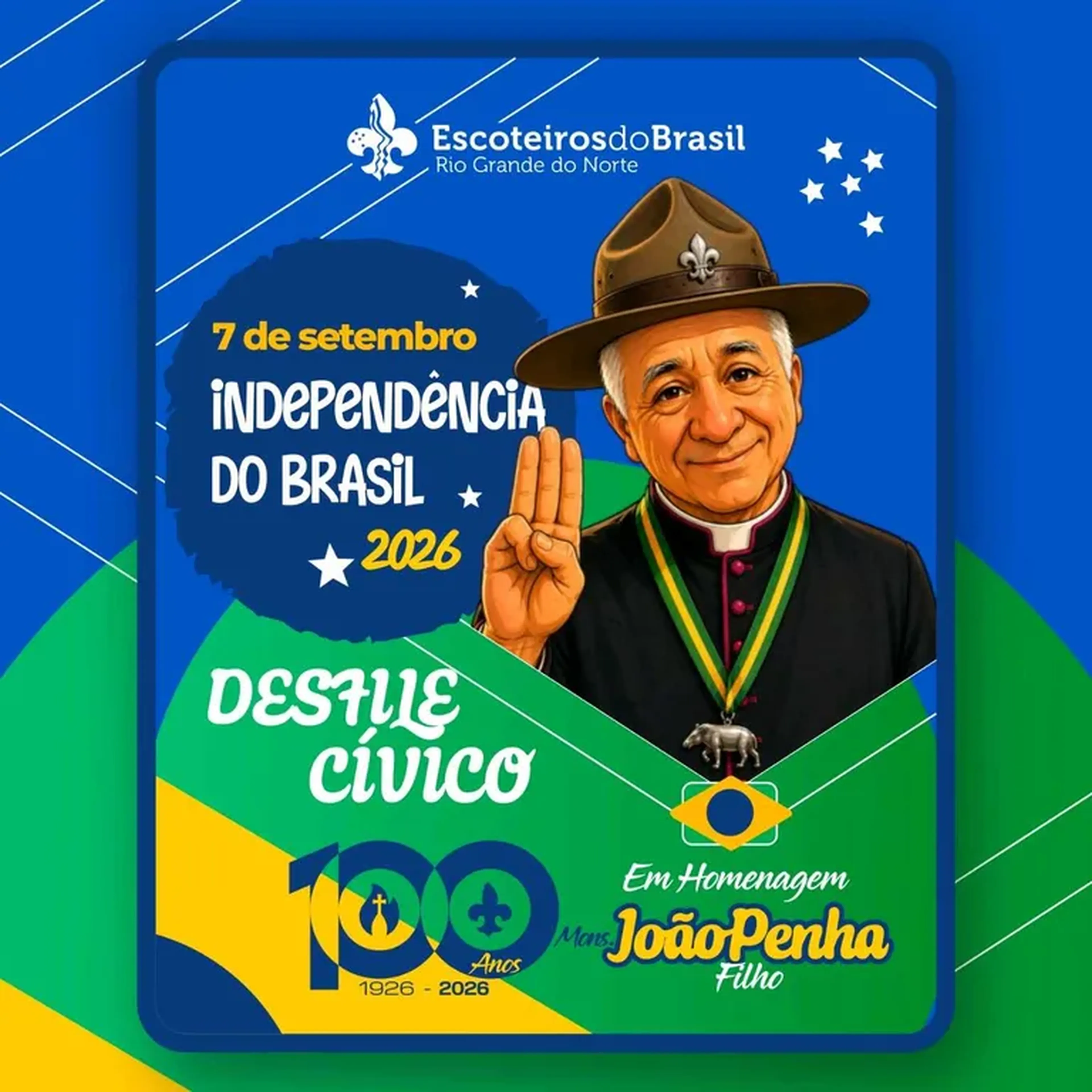 Distintivo Semana da Pátria 2026 imagem
