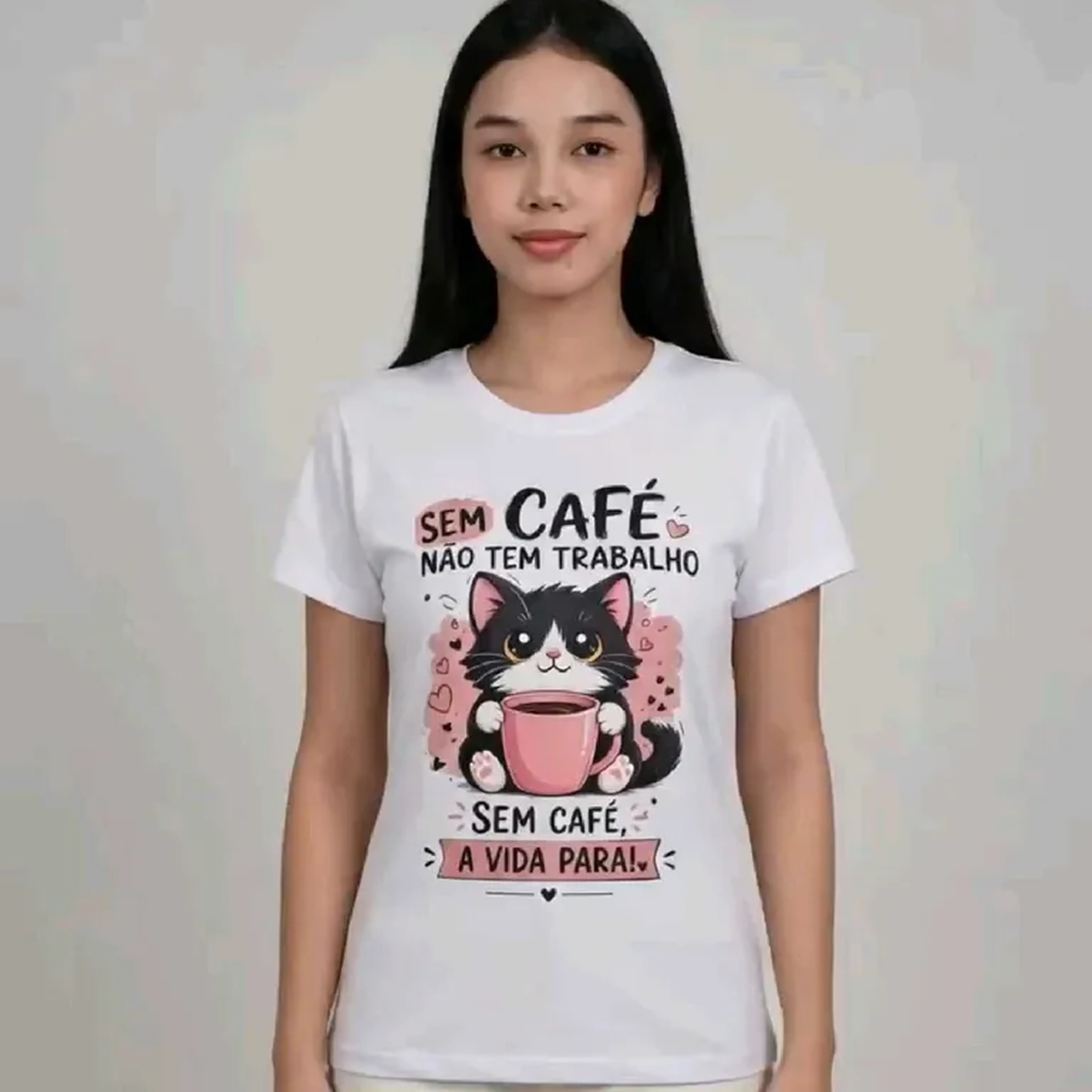 Camiseta sem café ☕ imagem