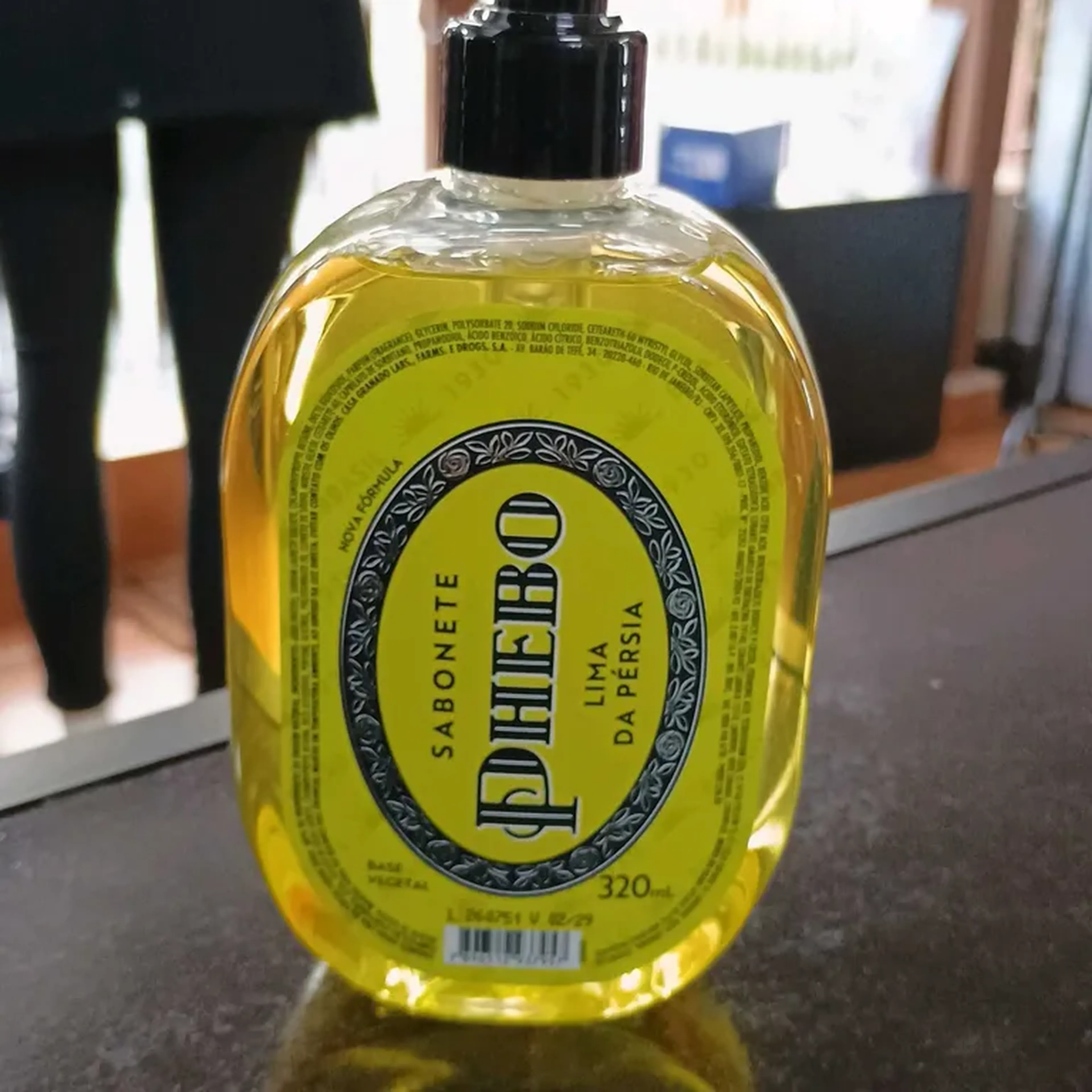 Sabonete Líquido de Glicerina Phebo Lima 320ml imagem