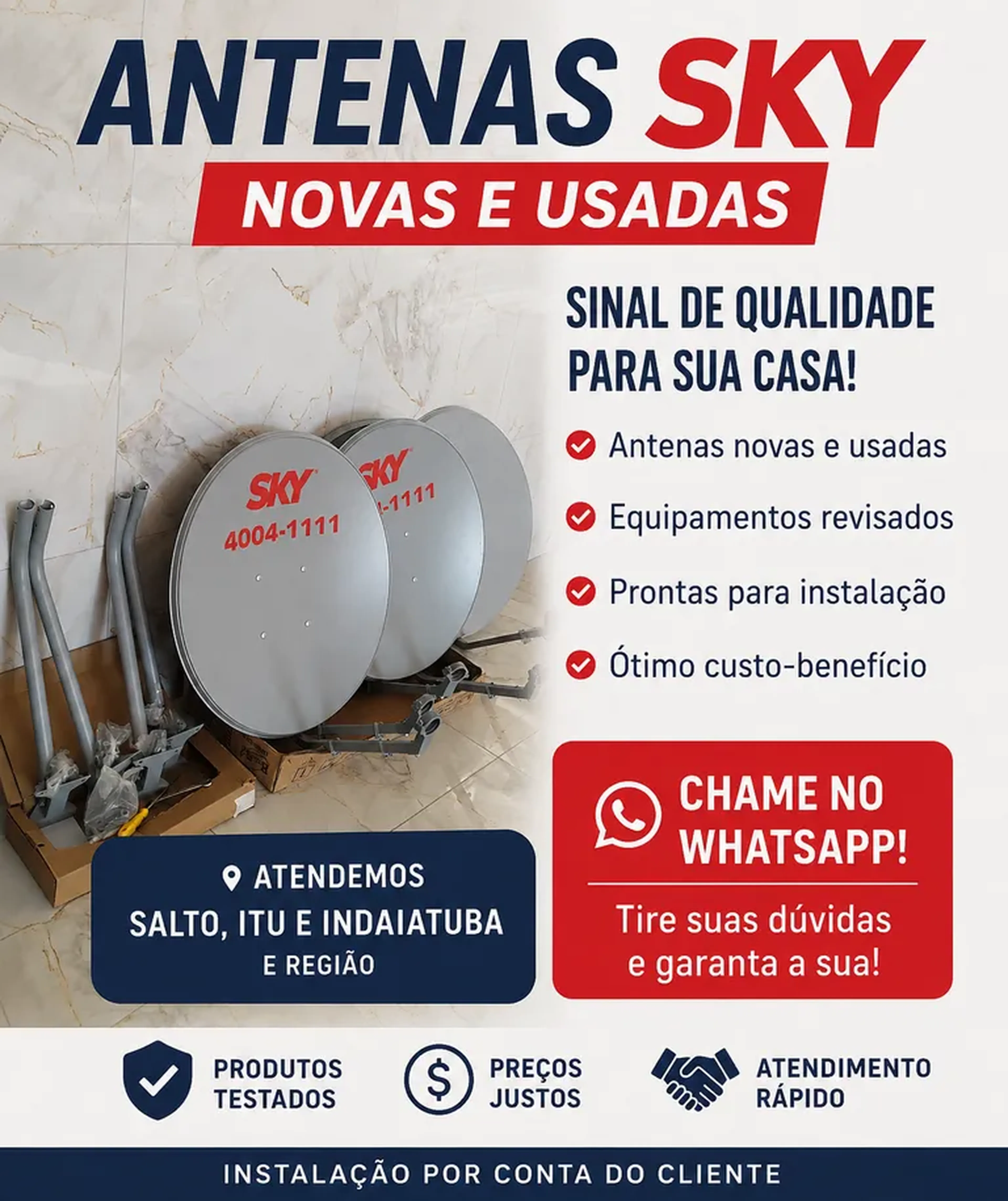 Serviço de instalaço e apontamento de Antena imagem