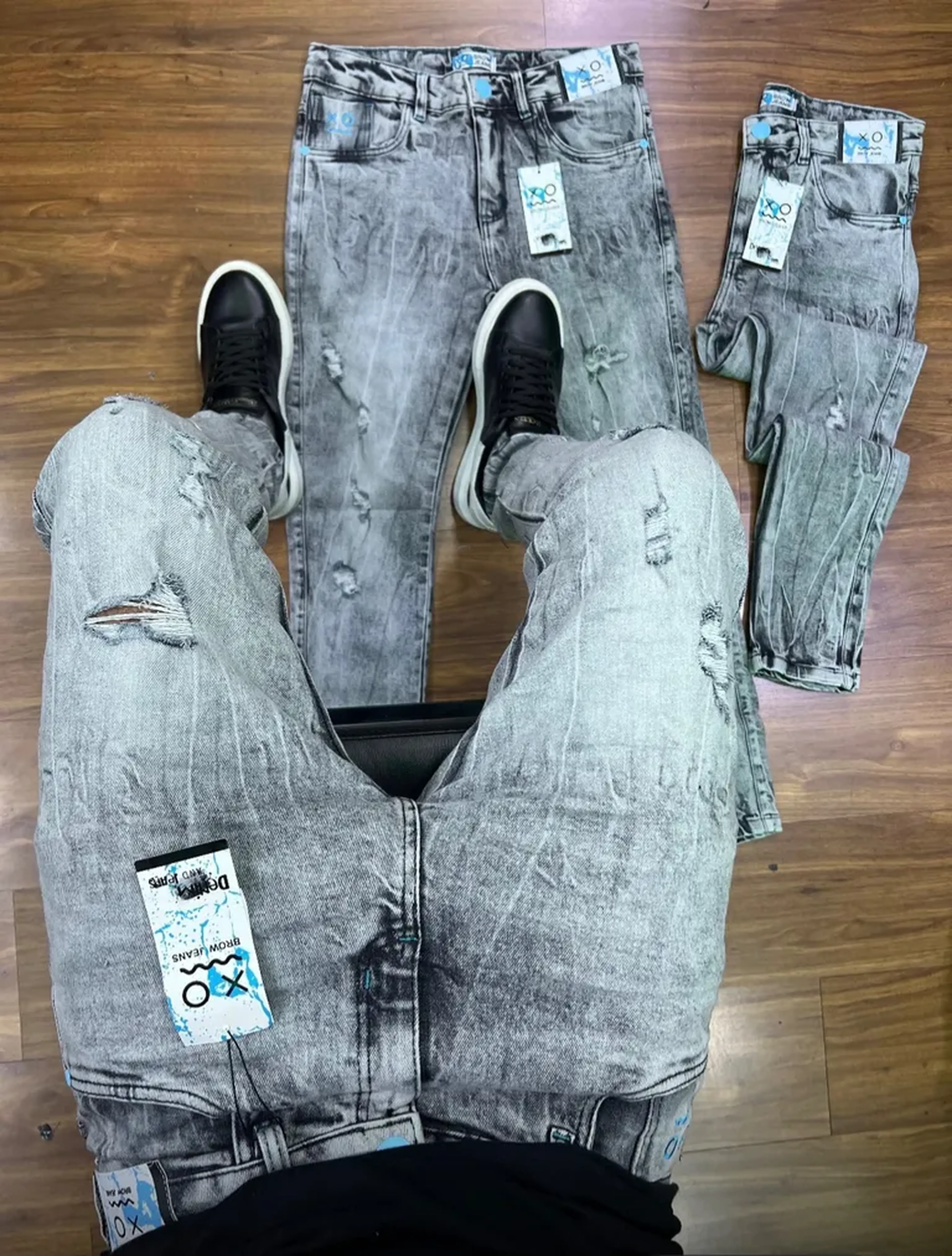 Calça jogador brow jeans imagem