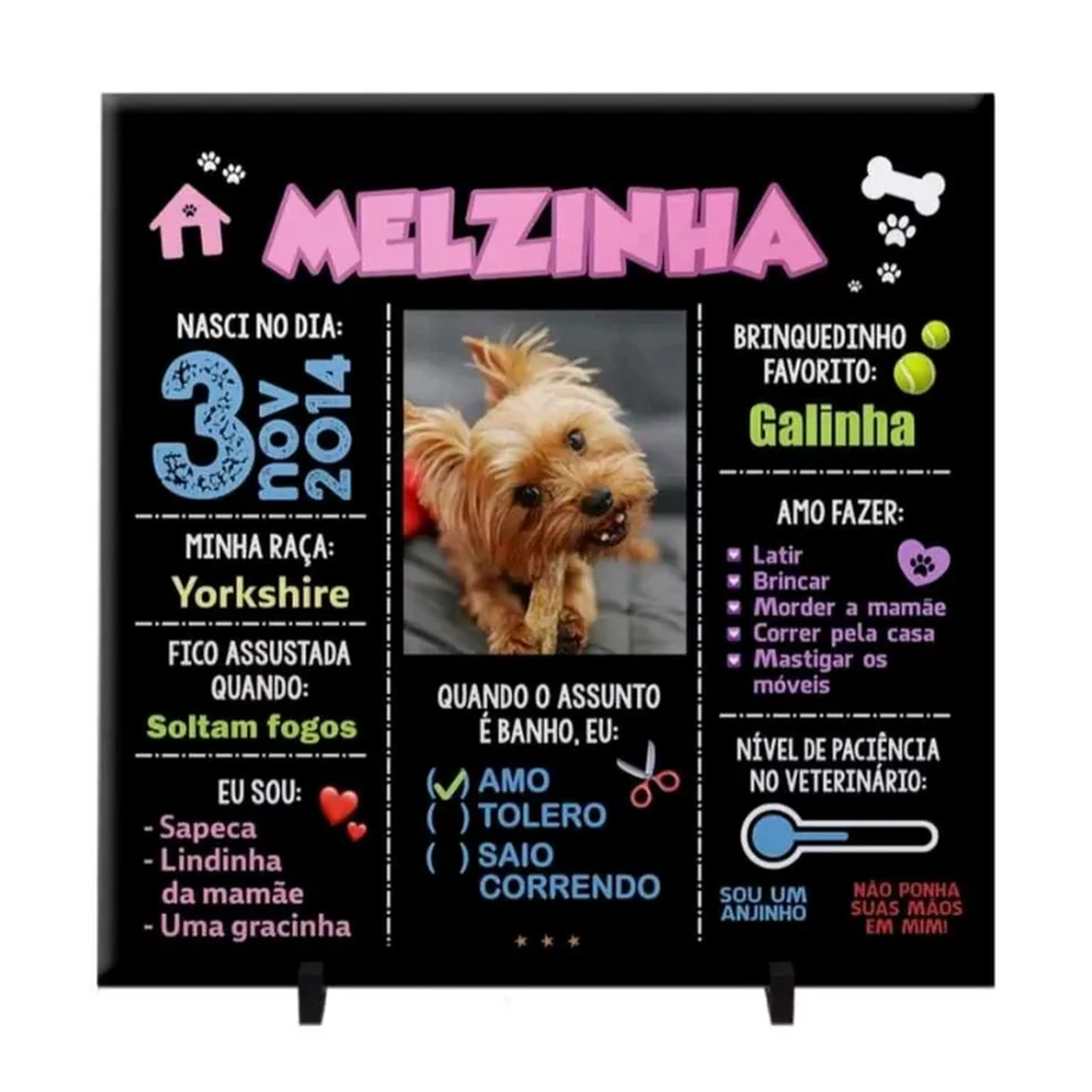 Chalkboard no azuleijo imagem