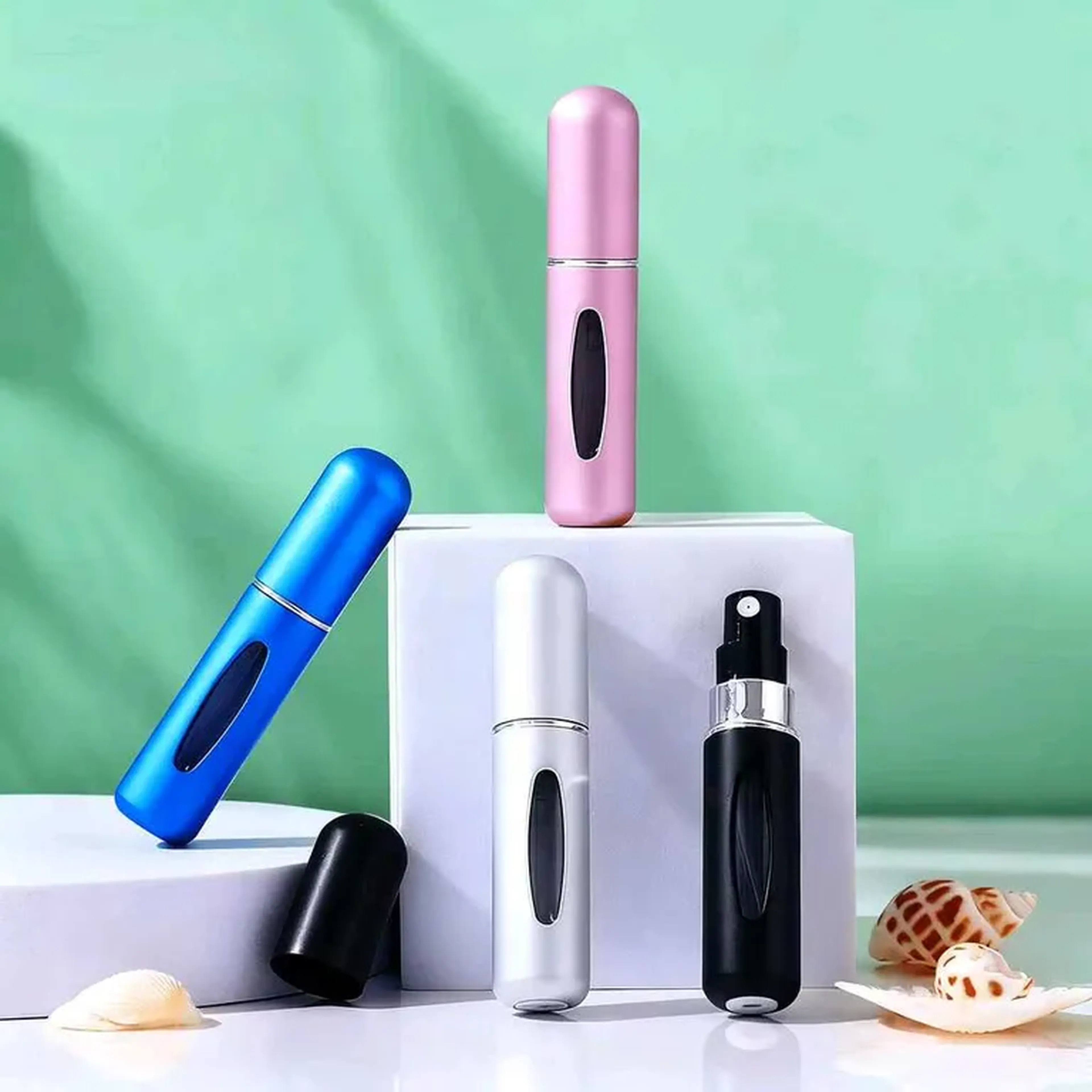 Porta Perfume Recarregável Portátil Spray 5ml imagem