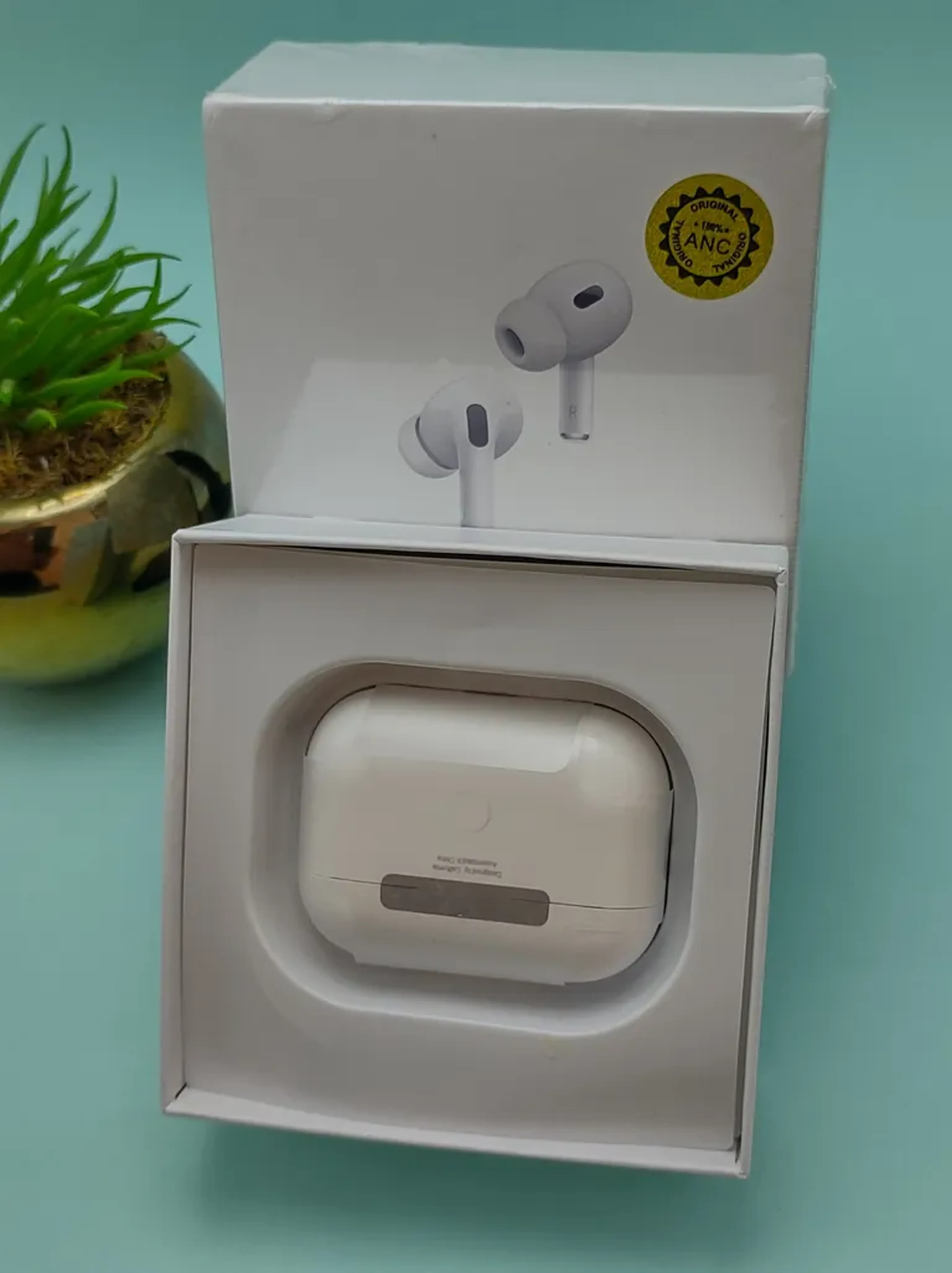 Fone sem fio tipo Airpods compatível com iPhone. imagem