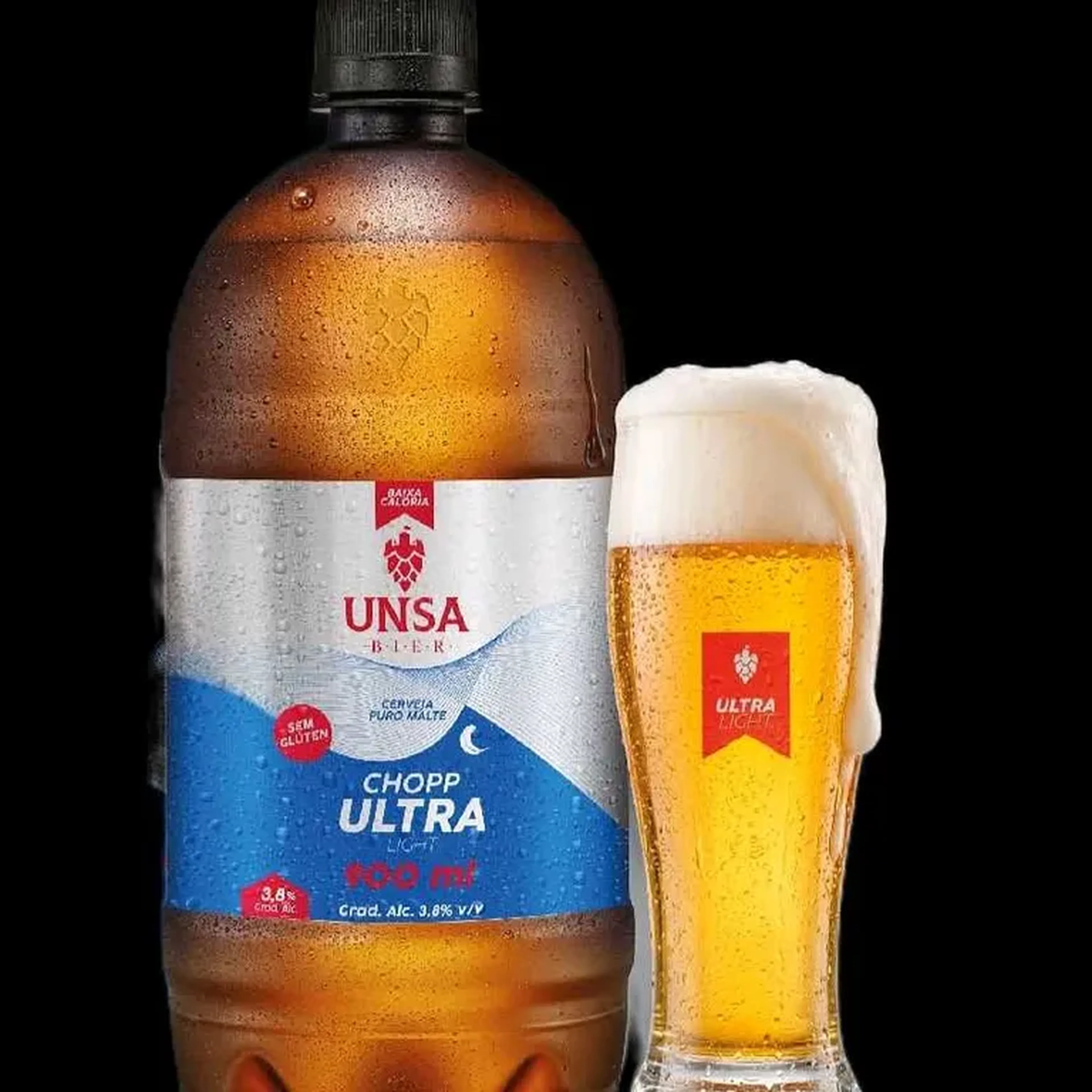 Pilsen Ultra Sem Glúten UNSA Bier 900 ml imagem