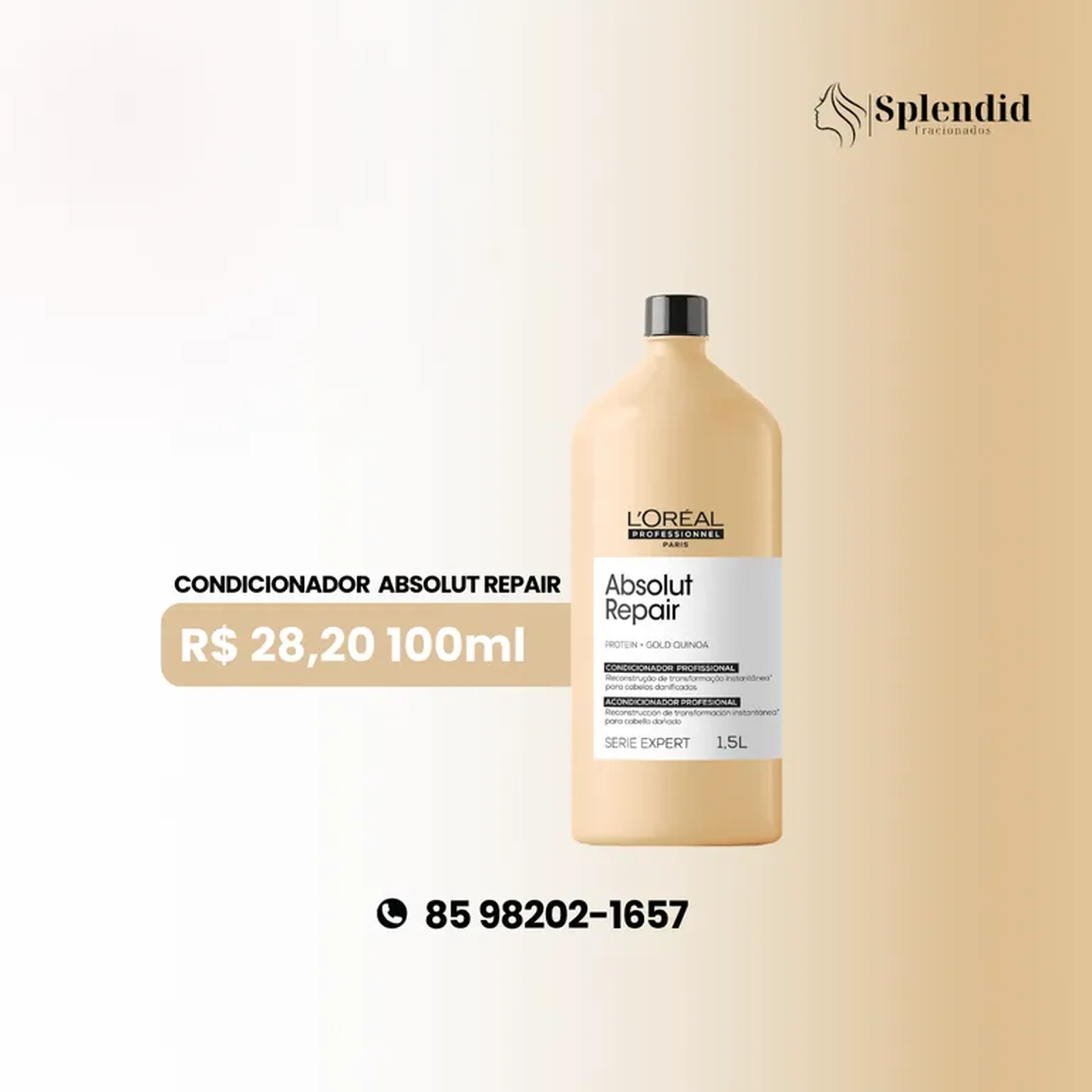 L’Oréal Absolut Repair Condicionador fracionados imagem