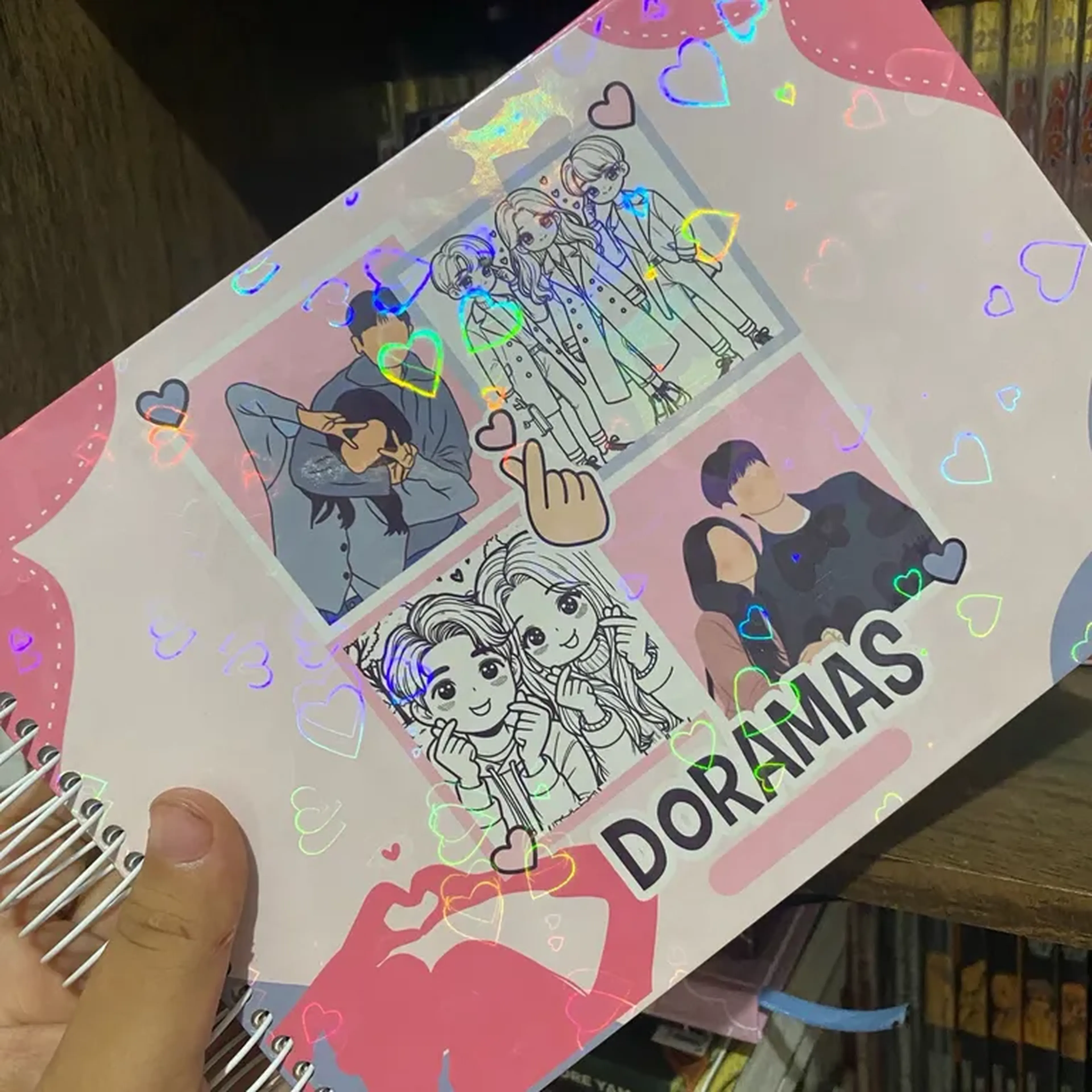 Caderno de colorir tema doramas imagem