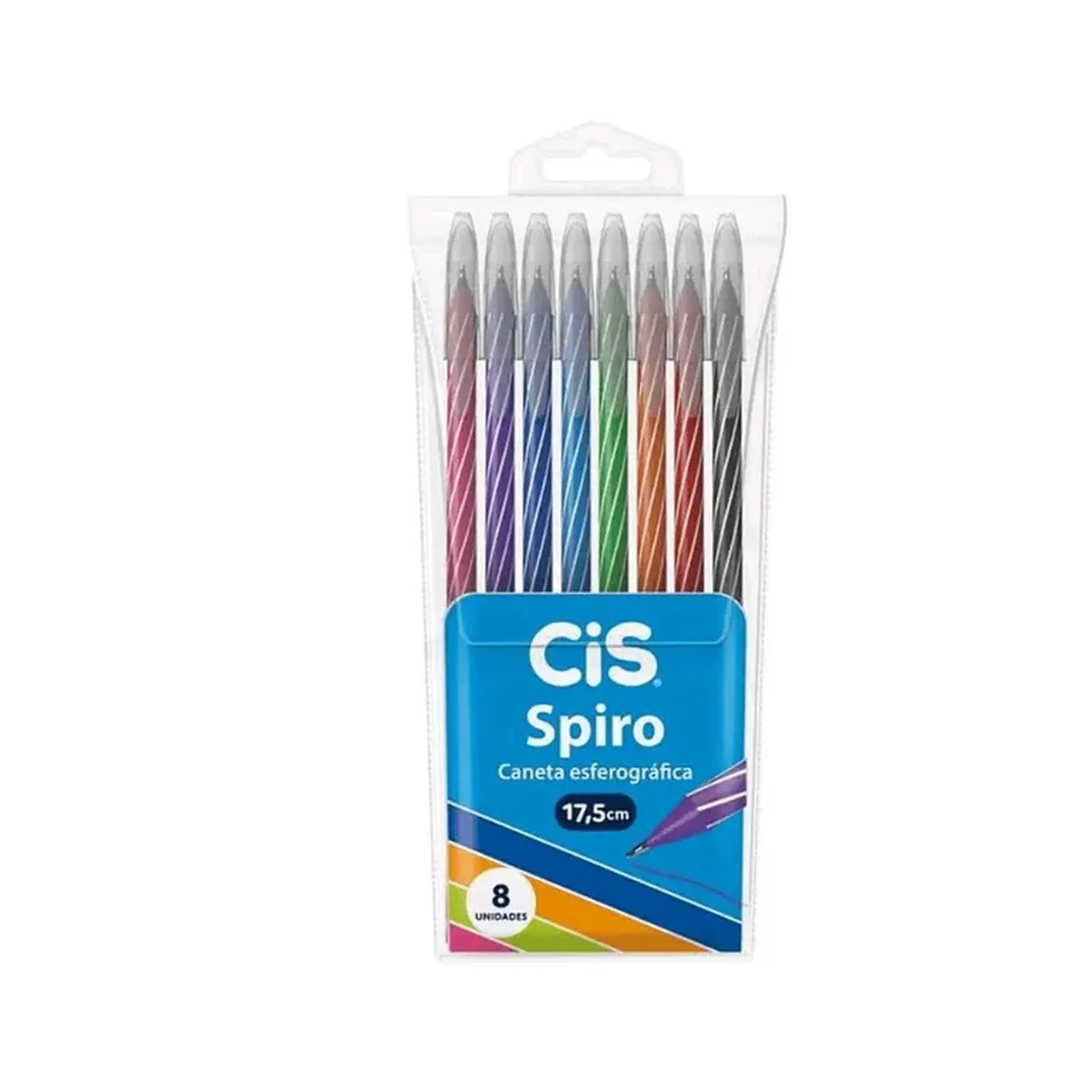 Caneta Esferográfica 0.7mm Spiro Cores - CIS imagem