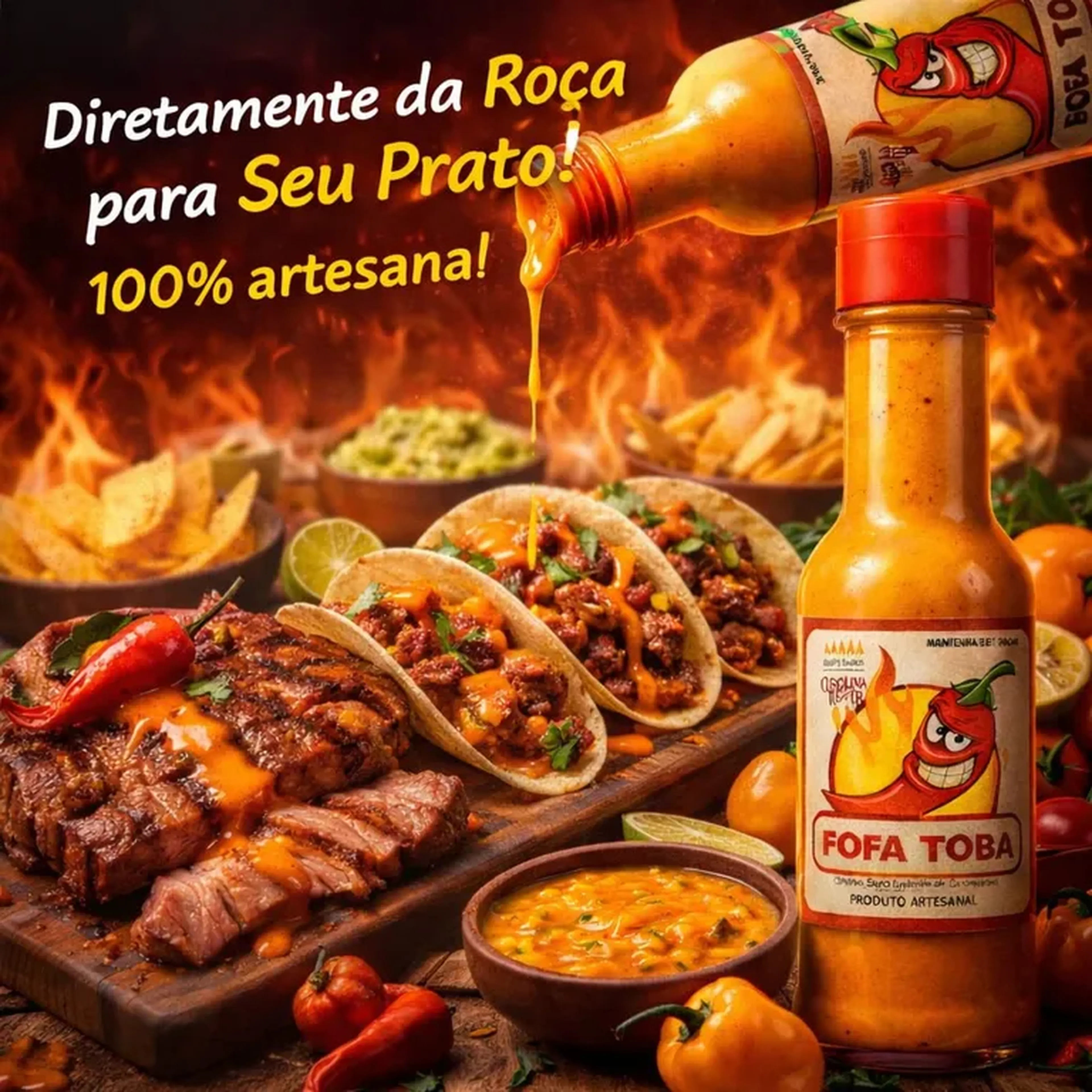 Molho de Pimeta da Roça Fófa Tóba imagem