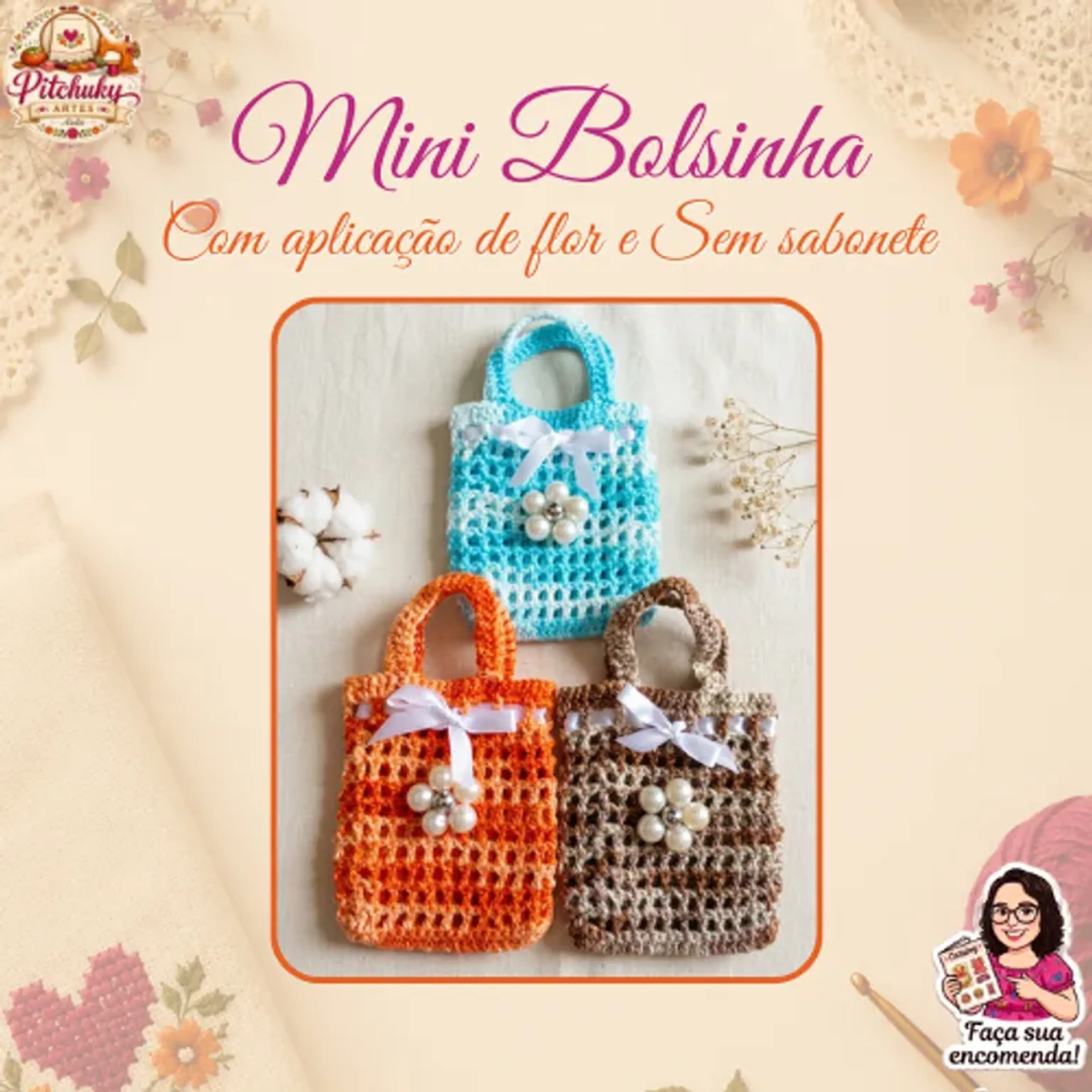 Mini Bolsinha (Com aplicação) - Linha Encanto imagem