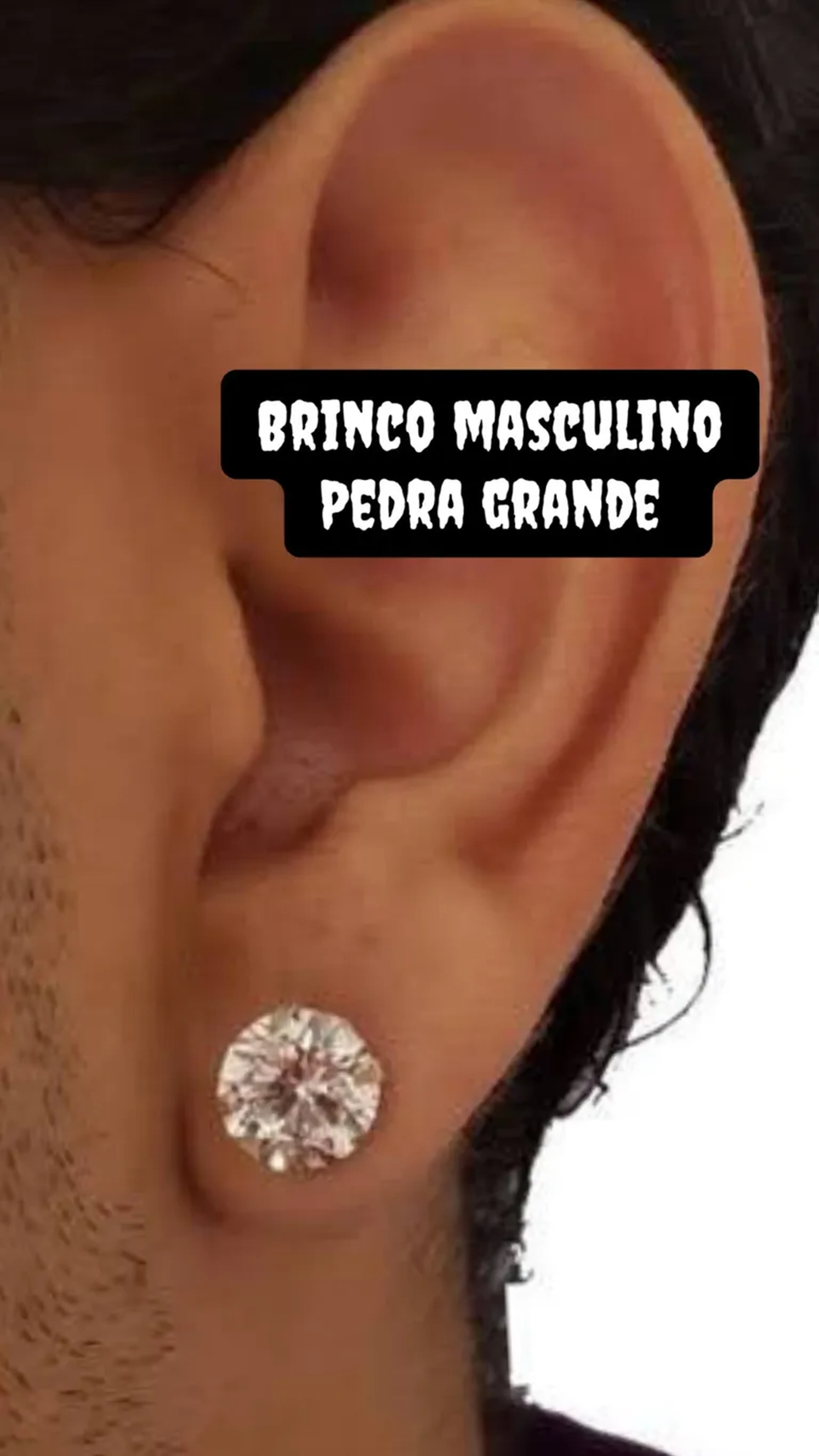 Brinco zircônia G imagem