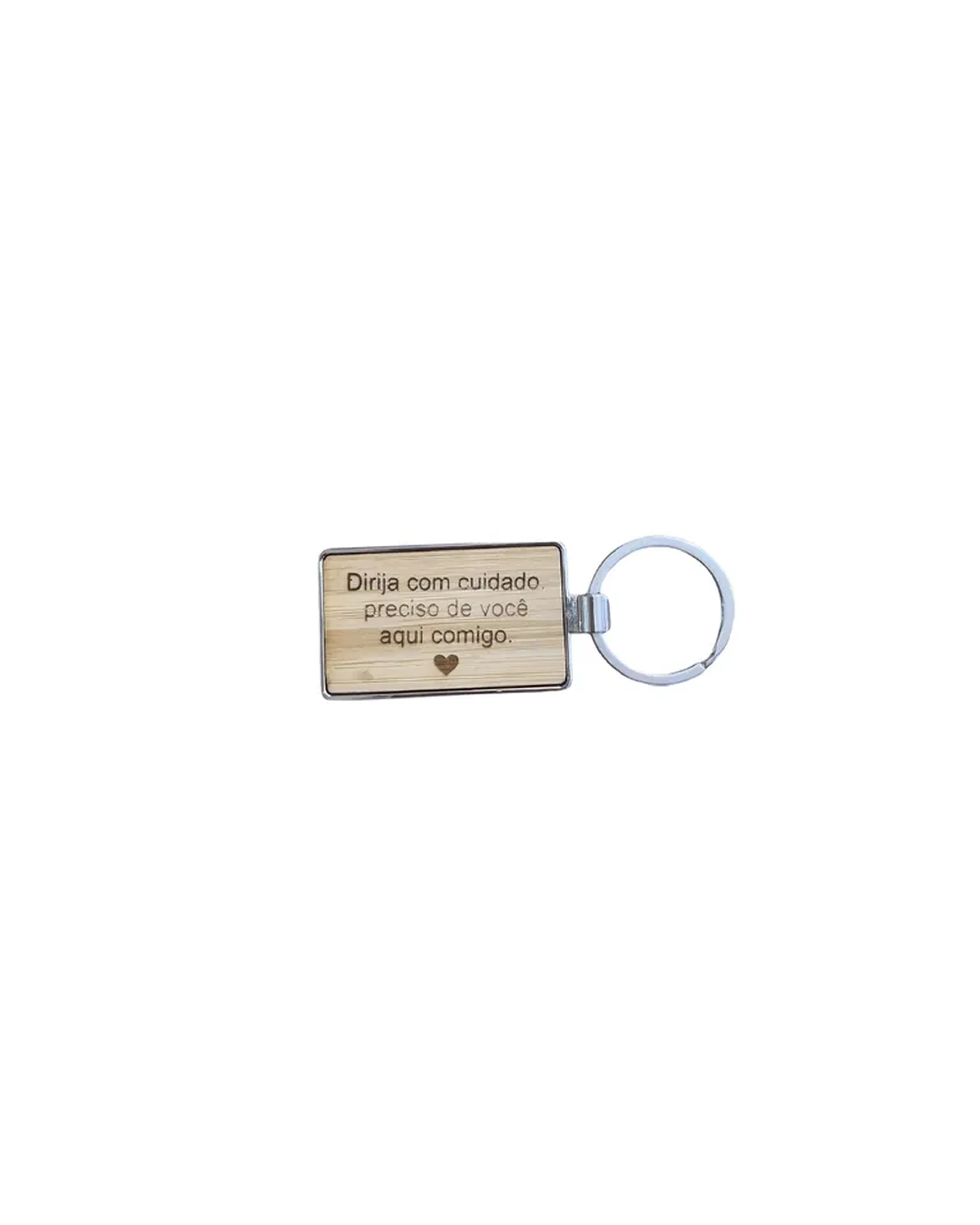 Chaveiro Metal Bambu - Laser imagem