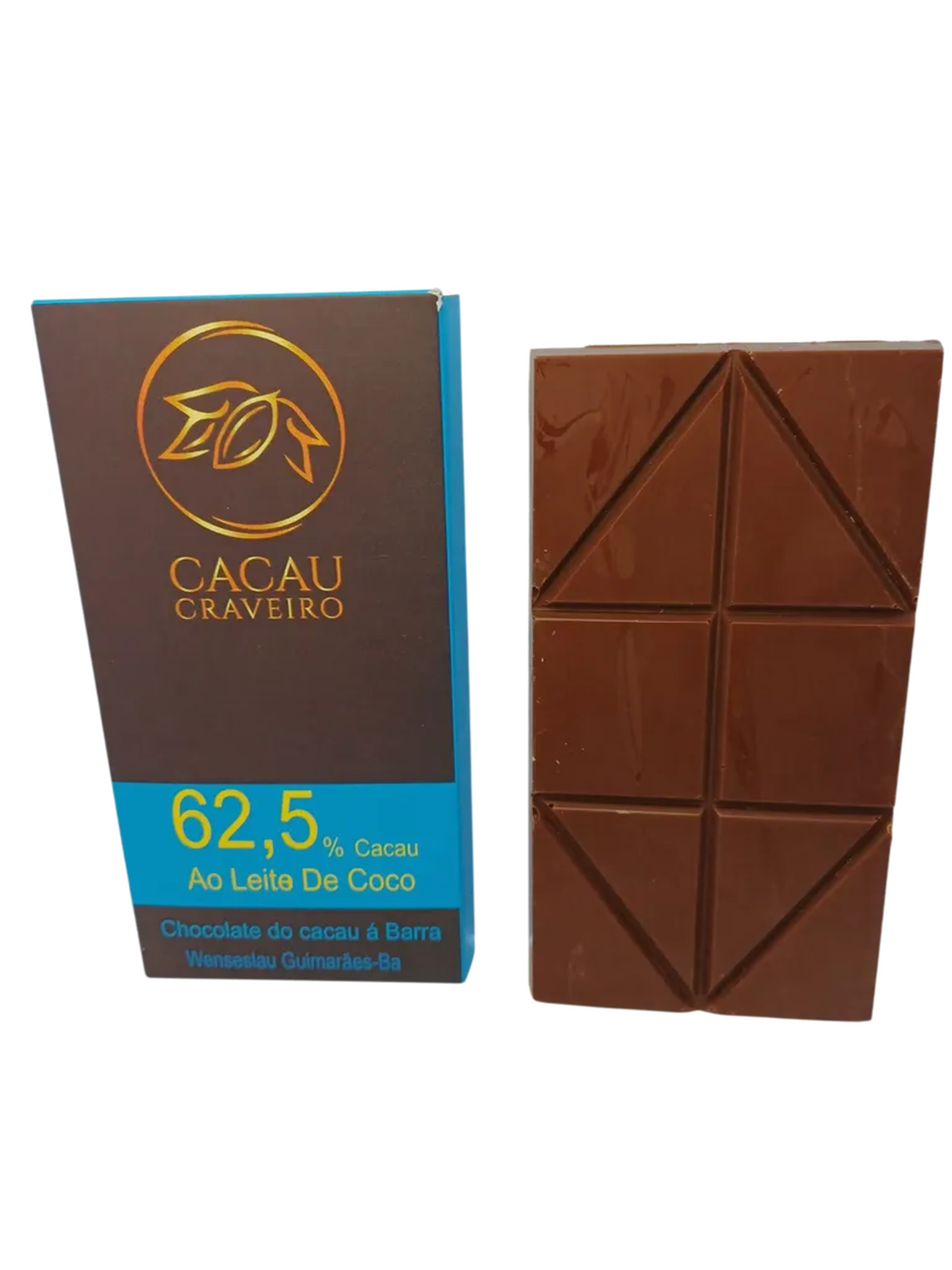 Chocolate 62,5% Cacau ao Leite de Coco 60g – imagem