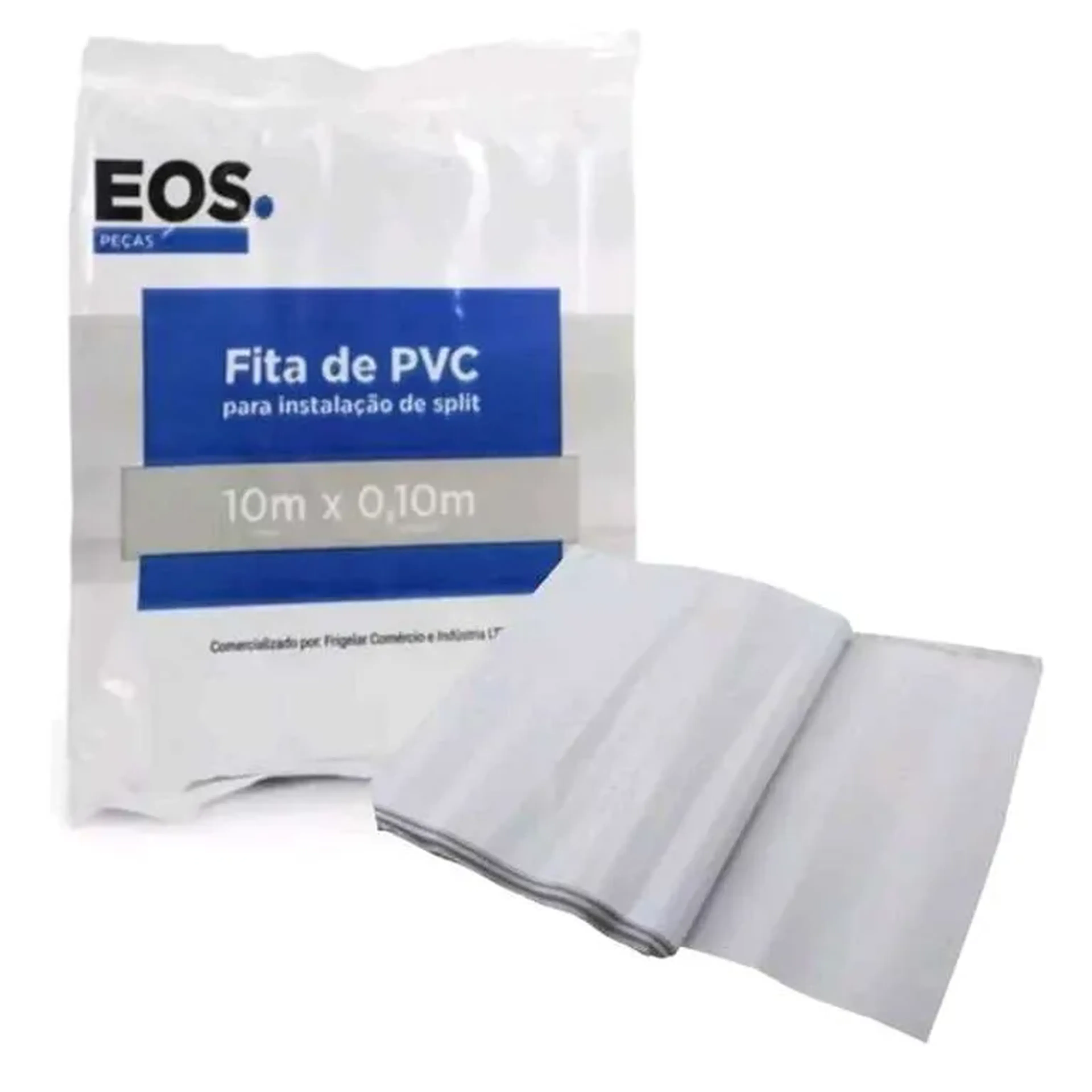 Fita de PVC branca 10m imagem