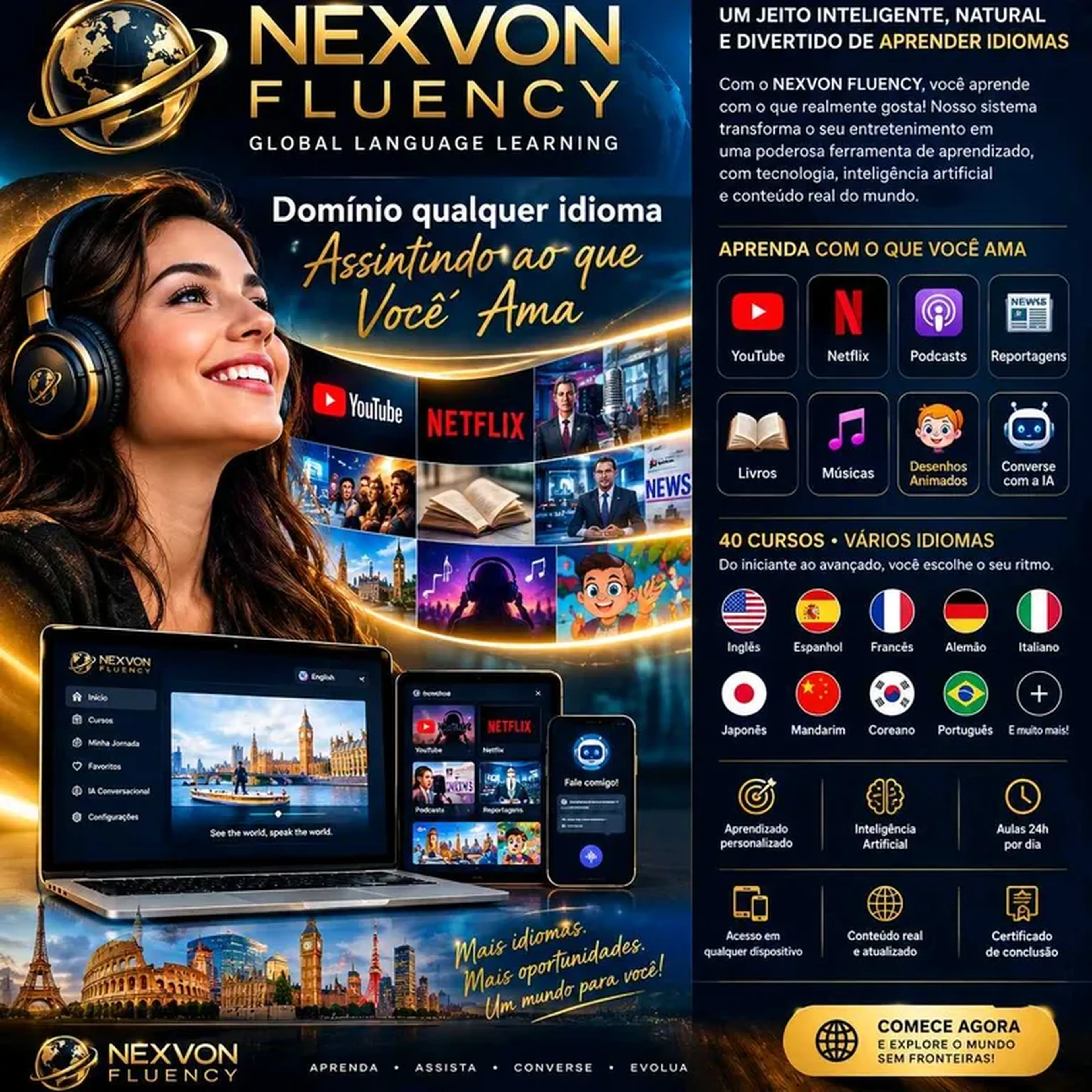 Nexvon Fluency idiomas imagem