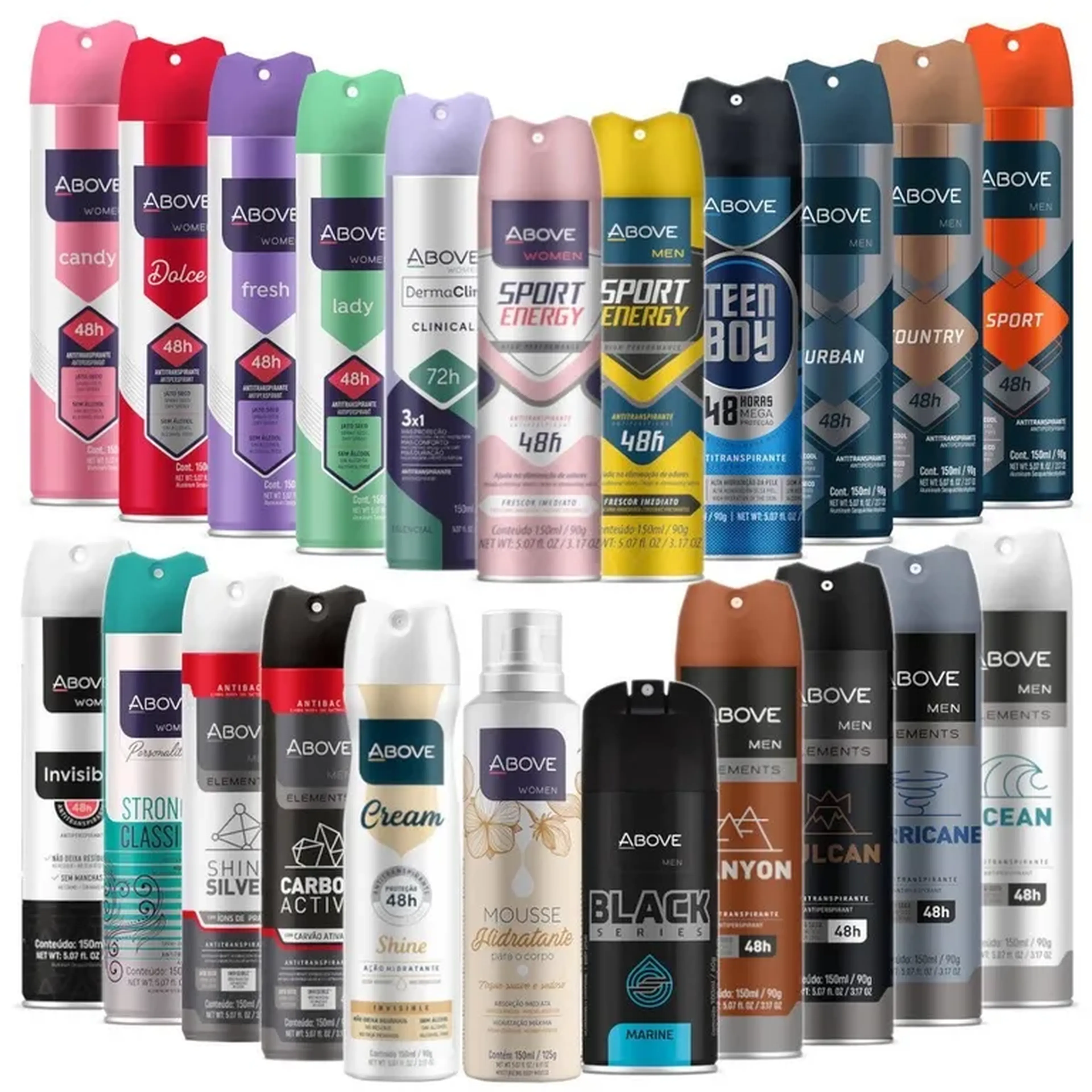 Desodorantes Spray Above Feminino E Masculino imagem