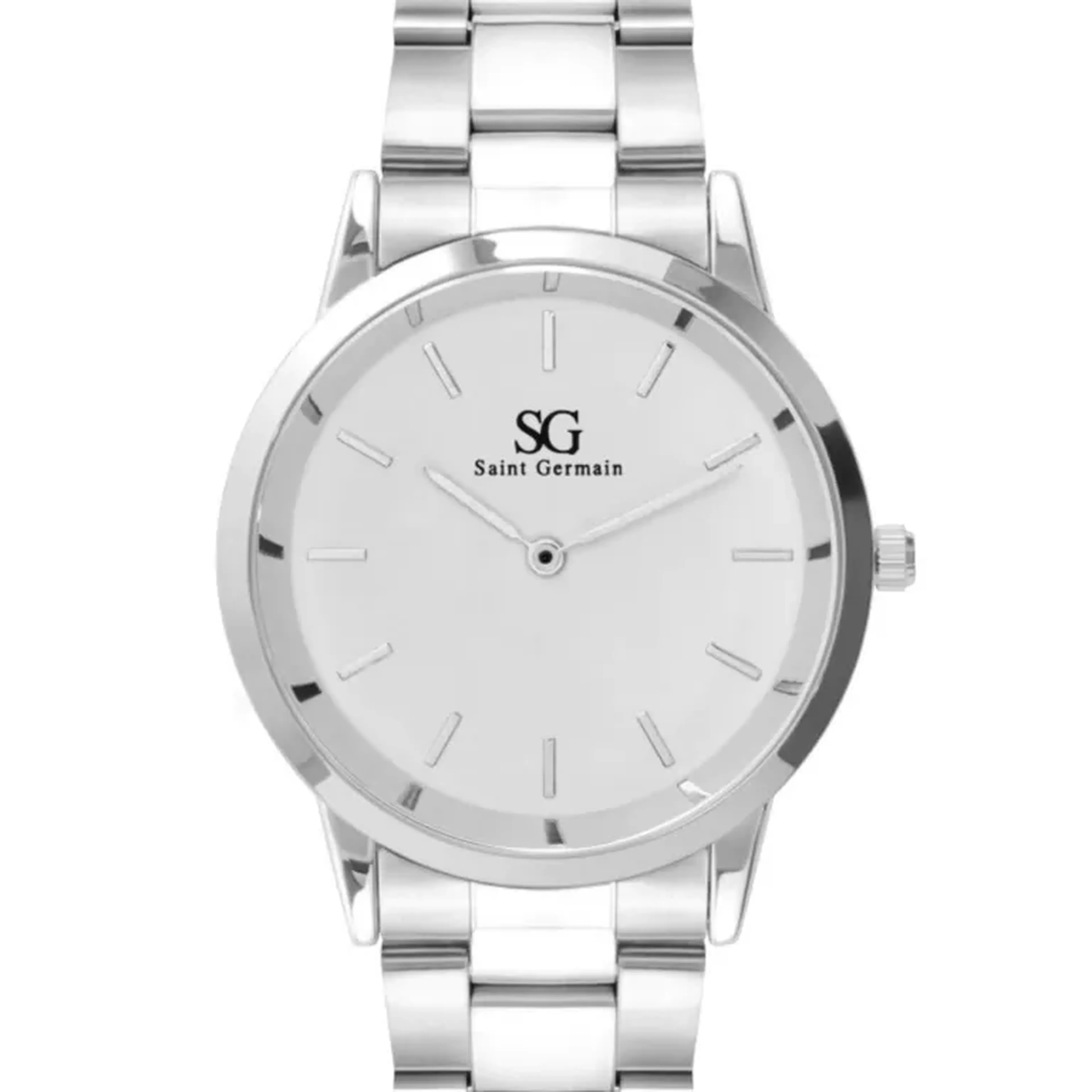 Relógio Minimalista Pulseira Prata Belmont Silver 40mm imagem