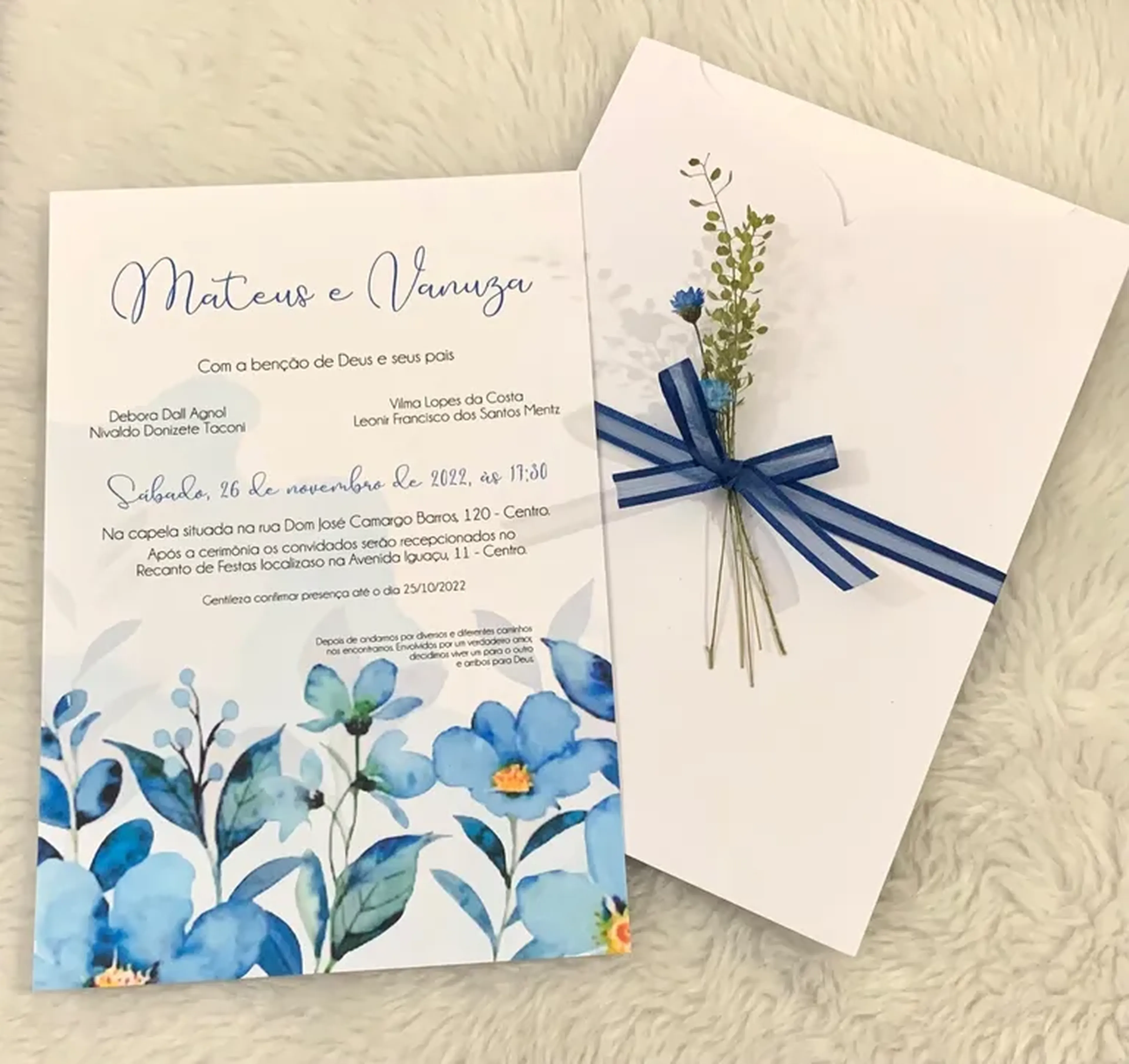 Convite de casamento imagem